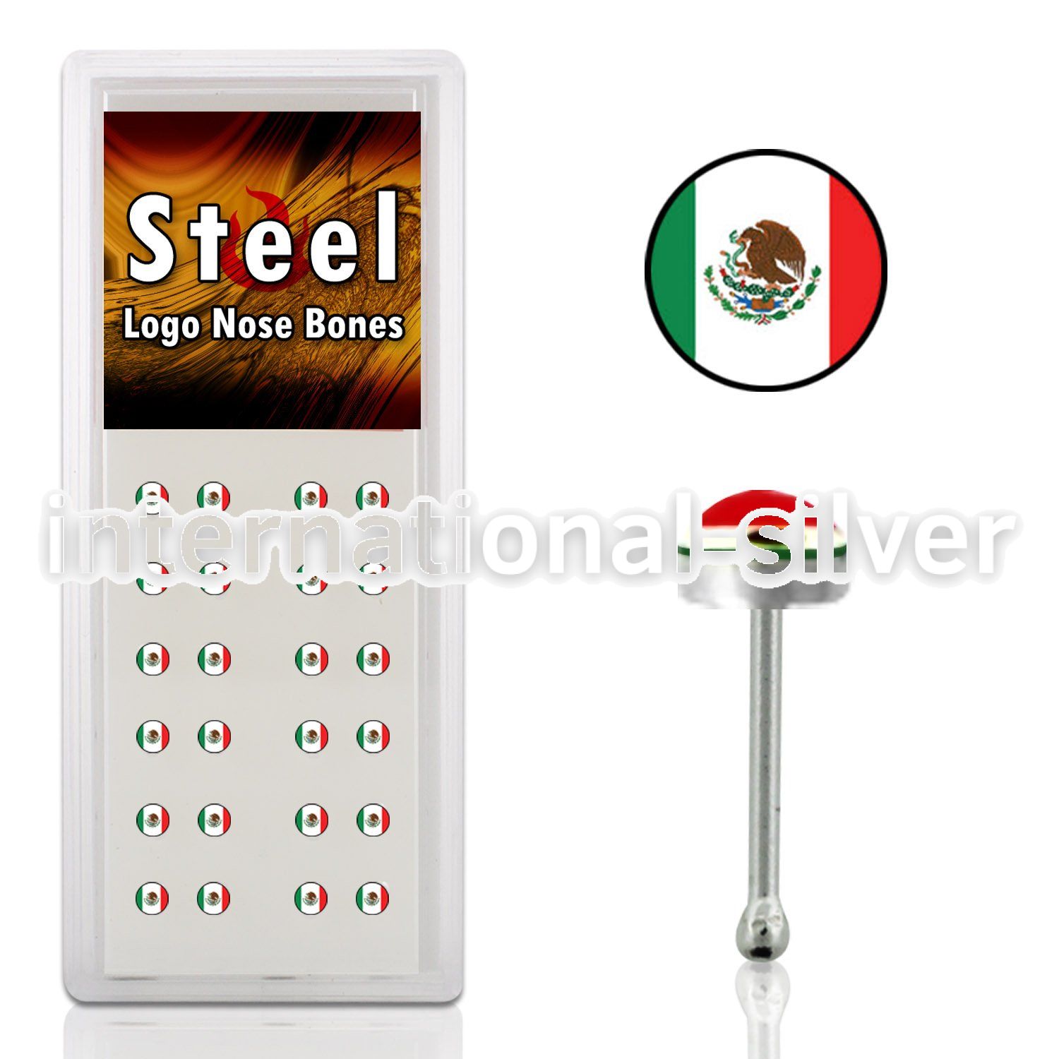 lgnbmx nose bone surgical steel 316l nose