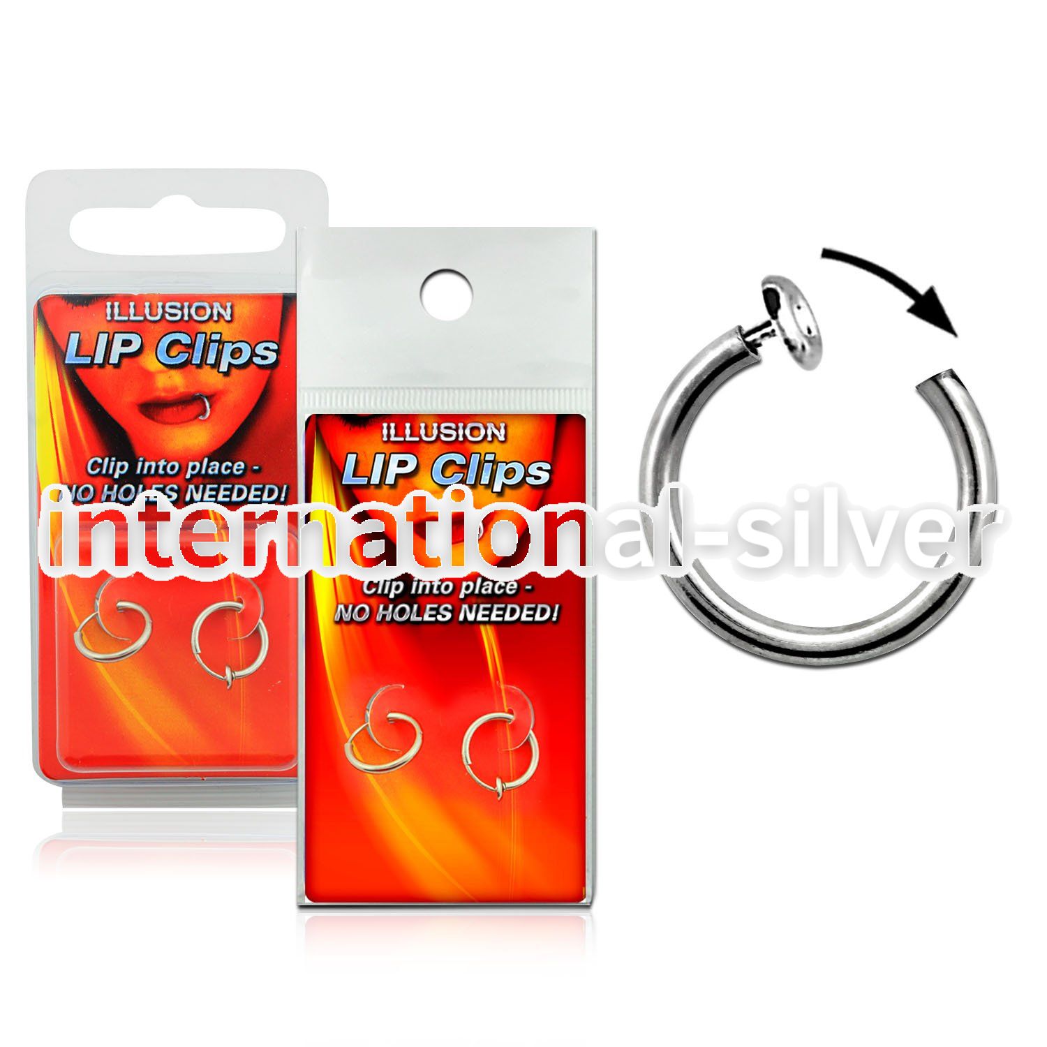 lpcirx fake illusion hoops others belly button