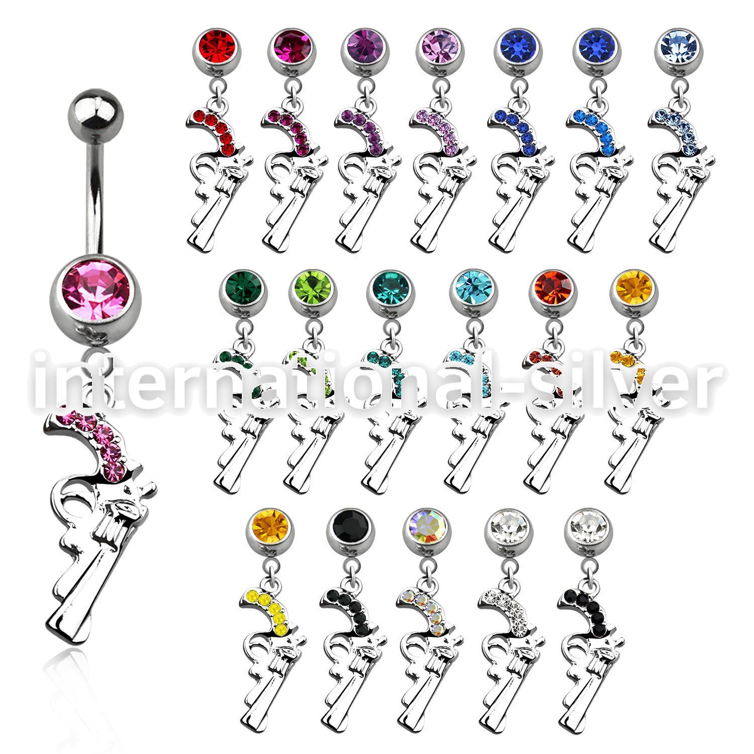 mcd358 belly rings surgical steel 316l belly button