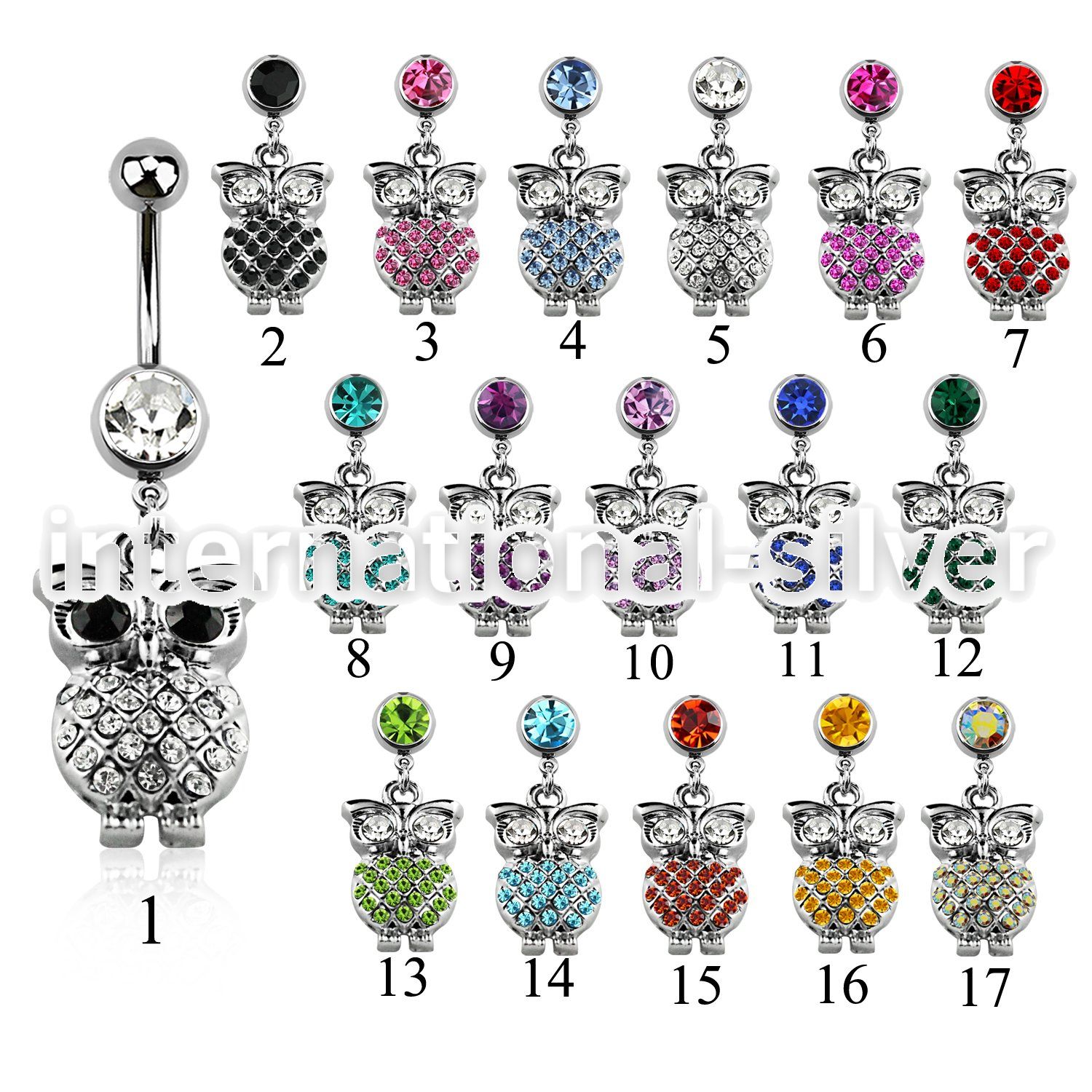 mcd441 belly rings surgical steel 316l belly button