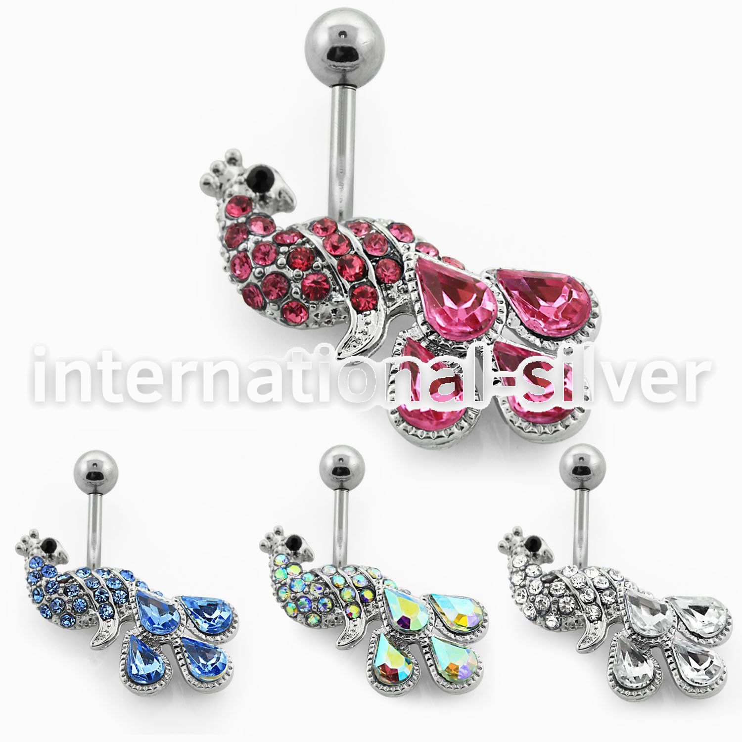 mcd443 belly rings surgical steel 316l belly button