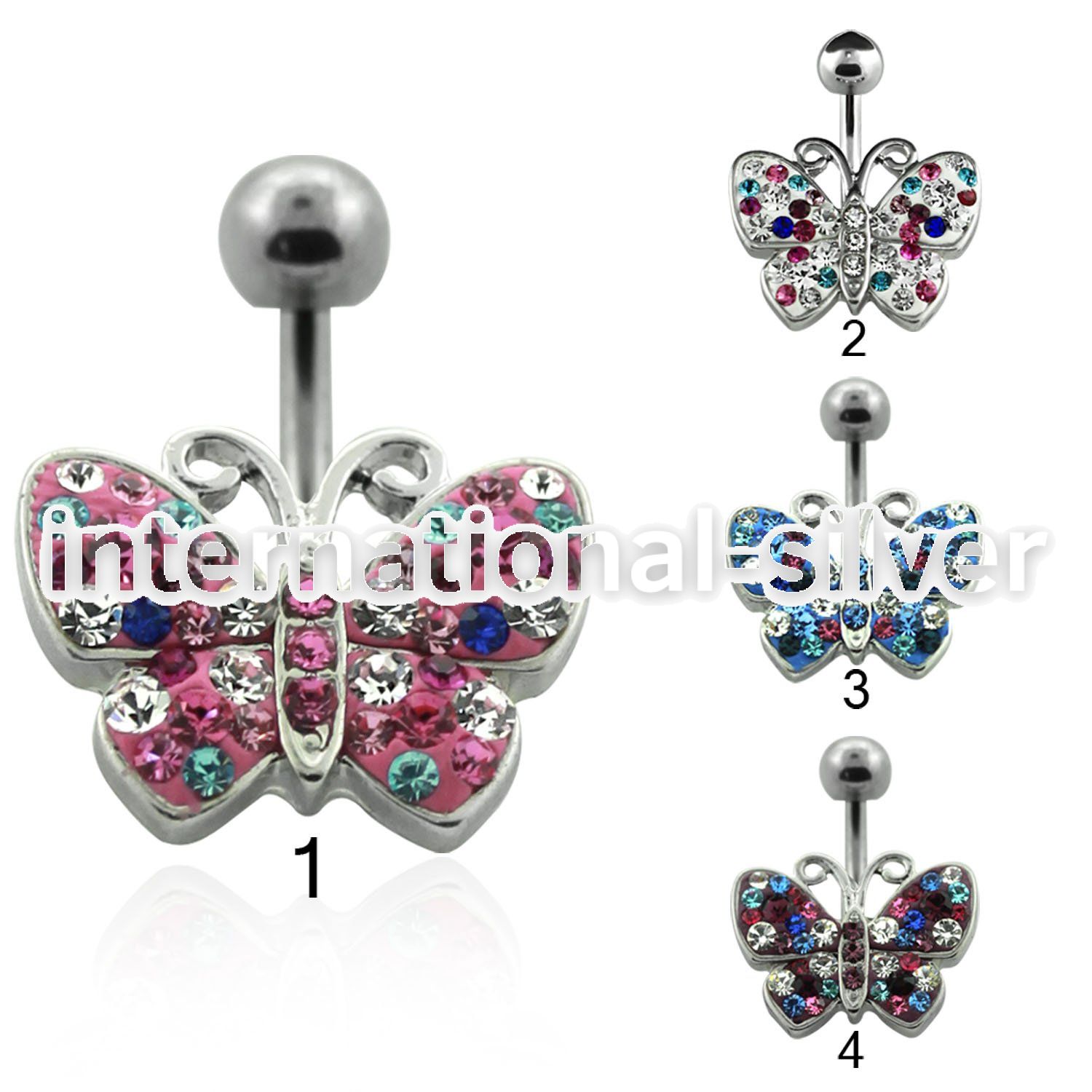 mcd448 belly rings surgical steel 316l belly button