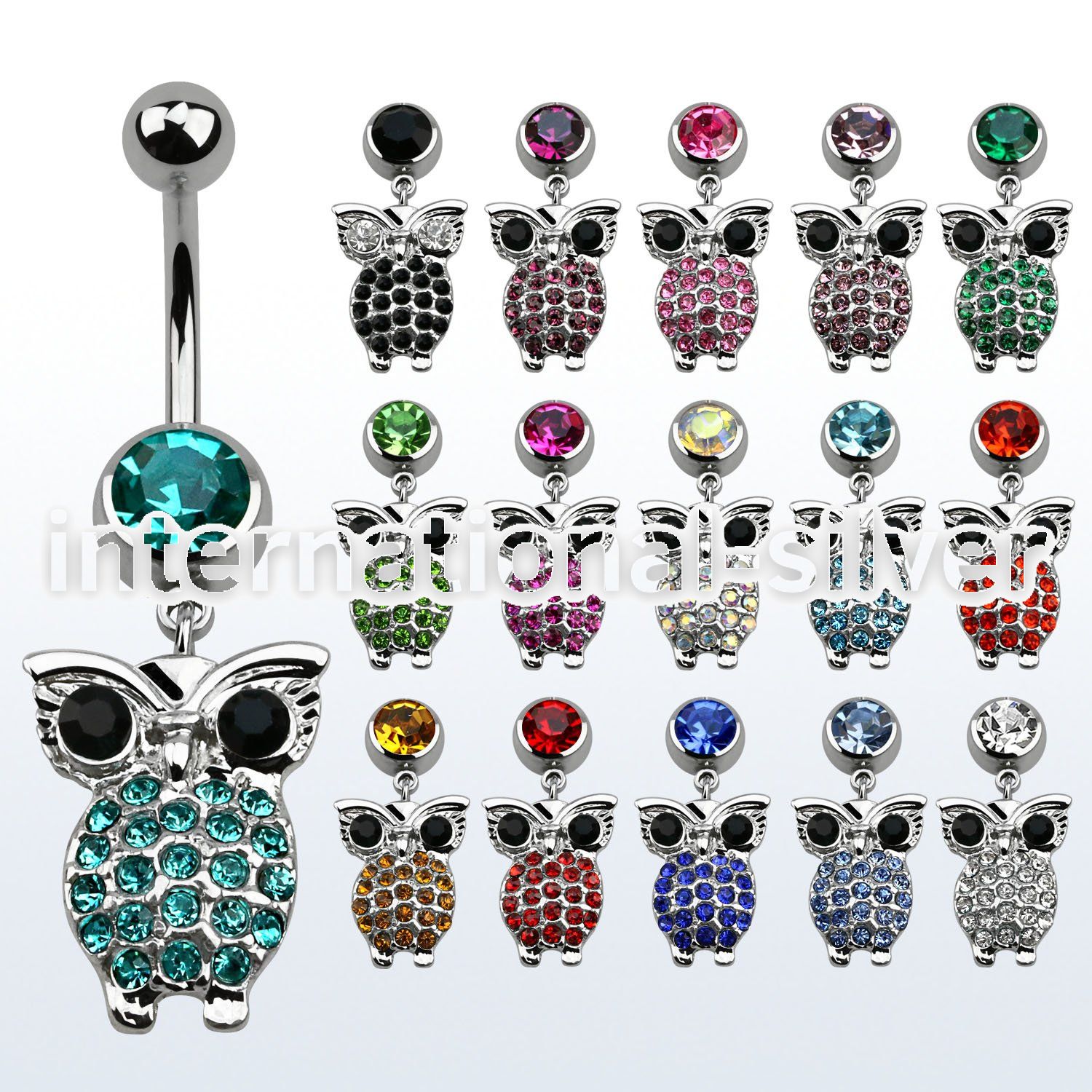 mcd451d belly rings surgical steel 316l belly button