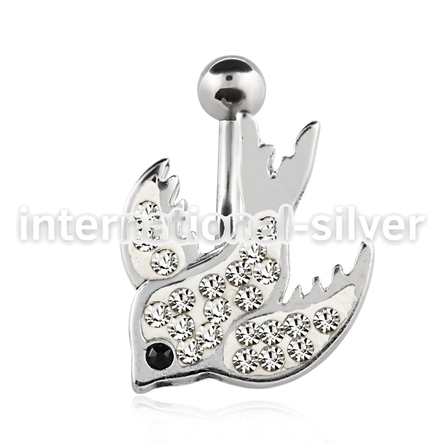 mcd453 belly rings surgical steel 316l belly button