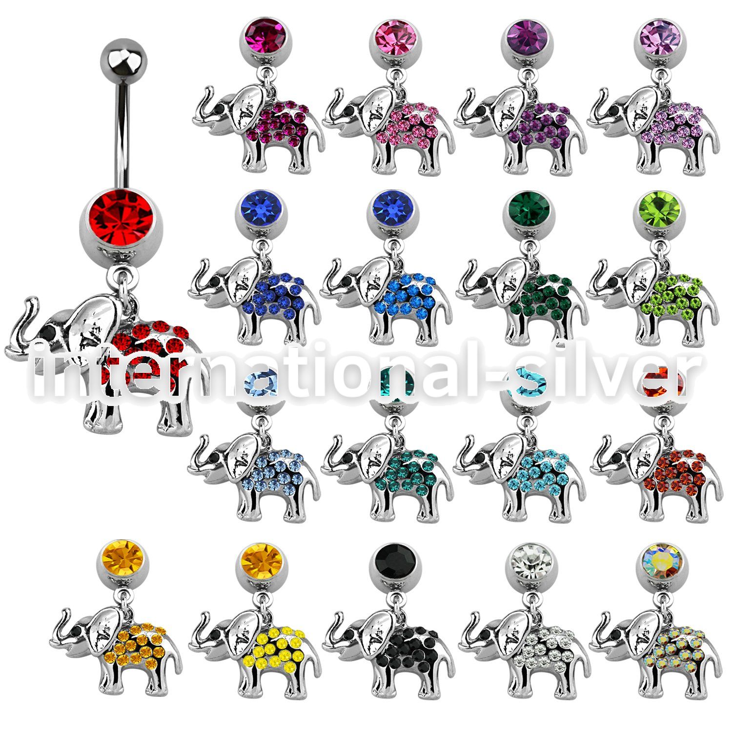 mcd467 belly rings surgical steel 316l belly button