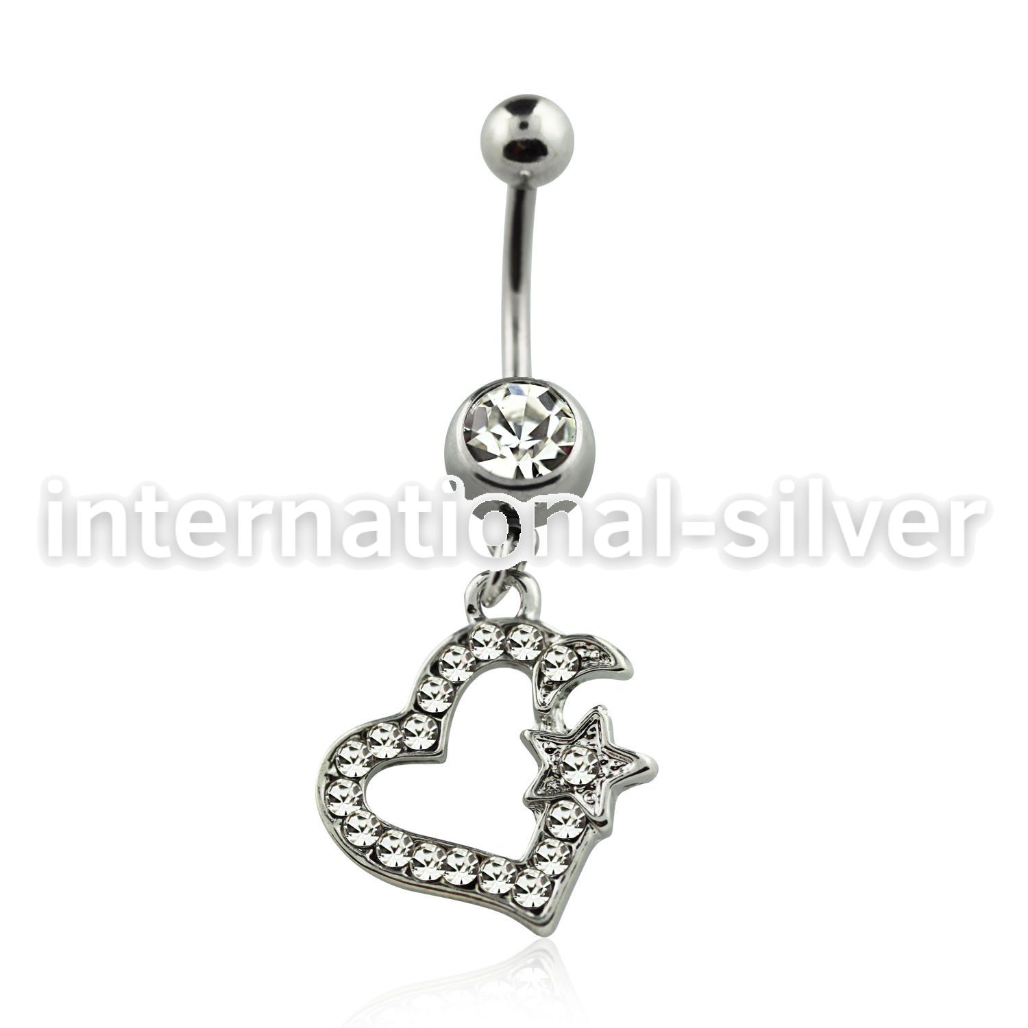 mcd527 belly rings surgical steel 316l belly button