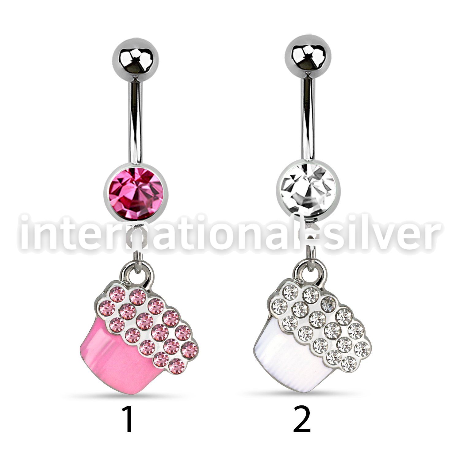 mcd536 belly rings surgical steel 316l belly button