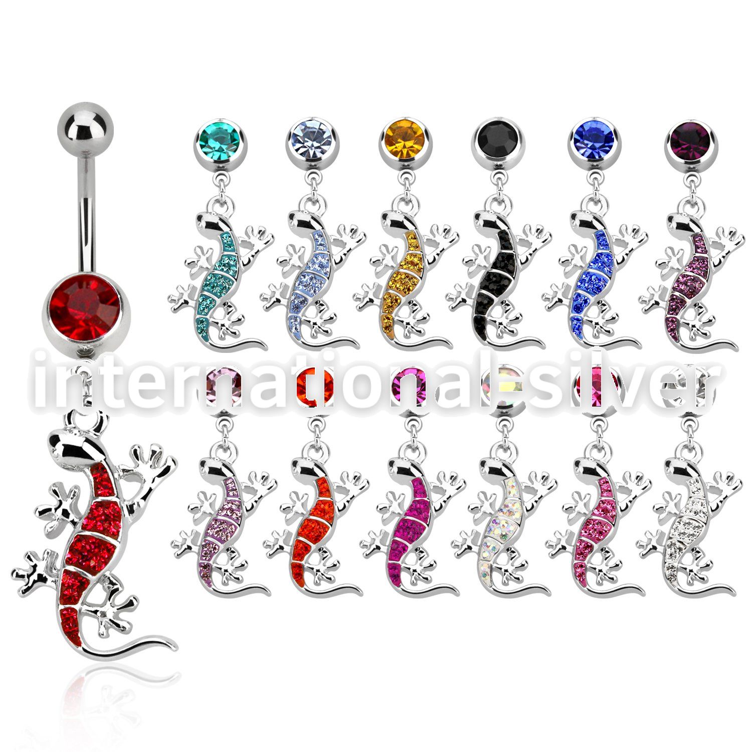 mcd537 belly rings surgical steel 316l belly button