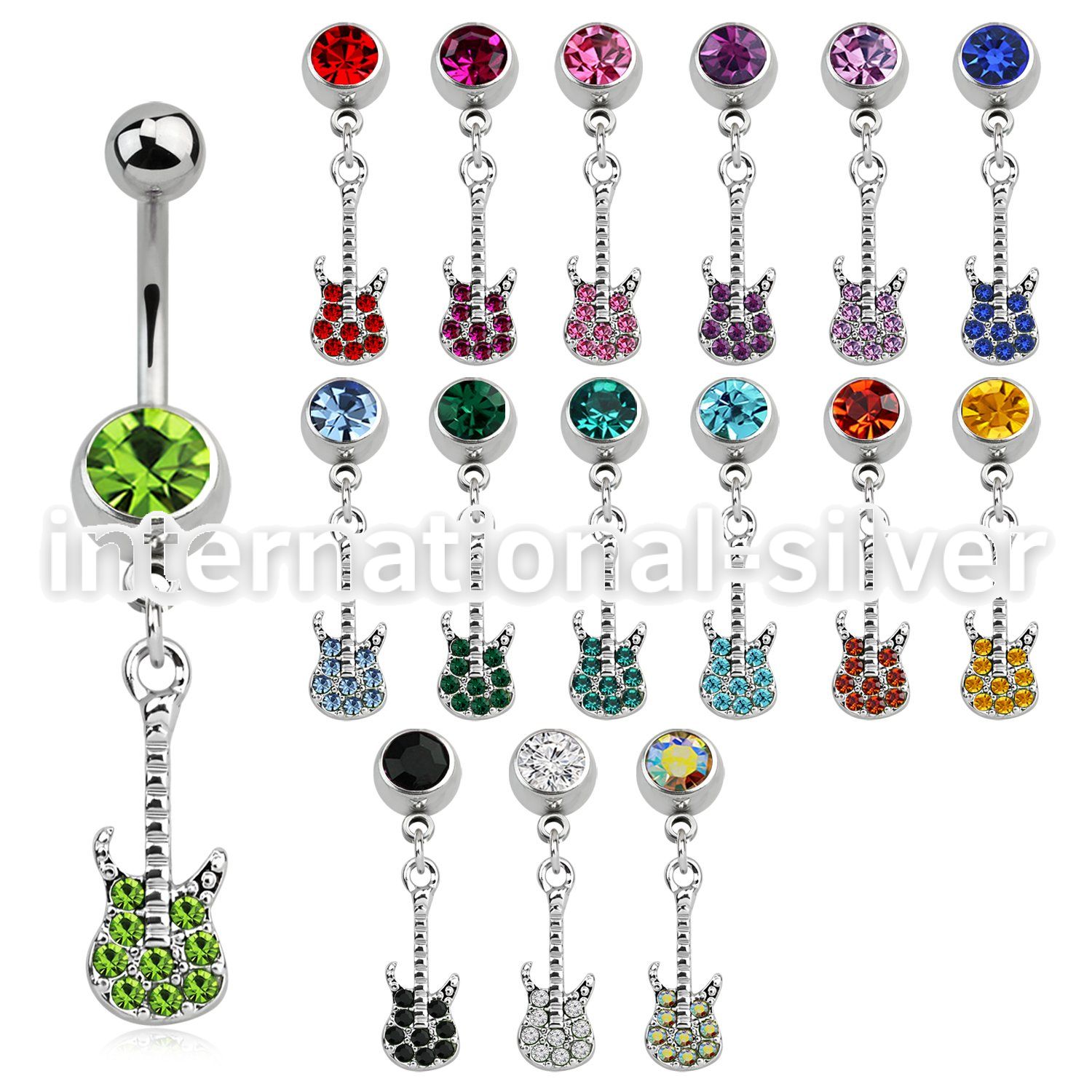 mcd538 belly rings surgical steel 316l belly button