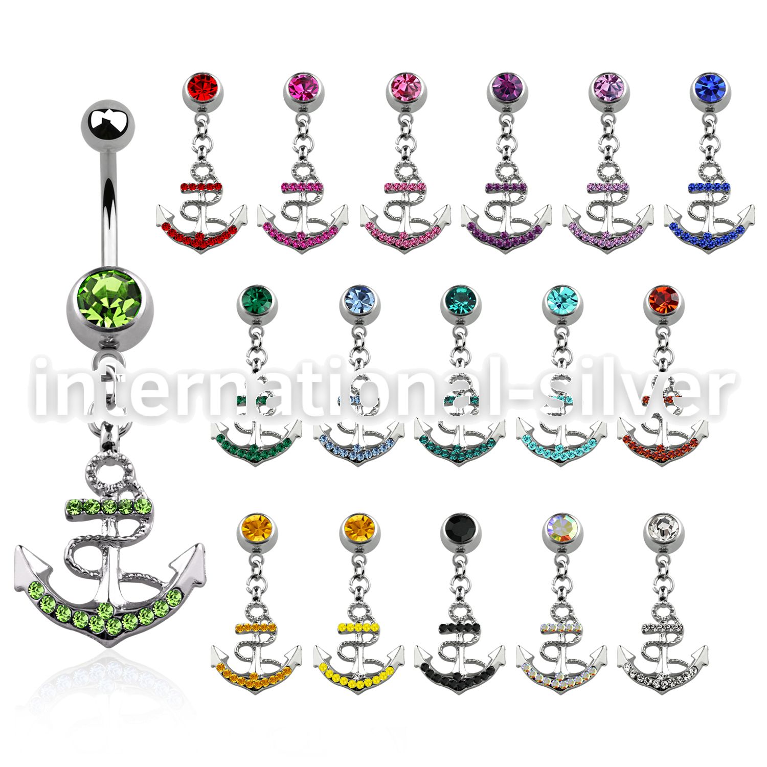 mcd540 belly rings surgical steel 316l belly button