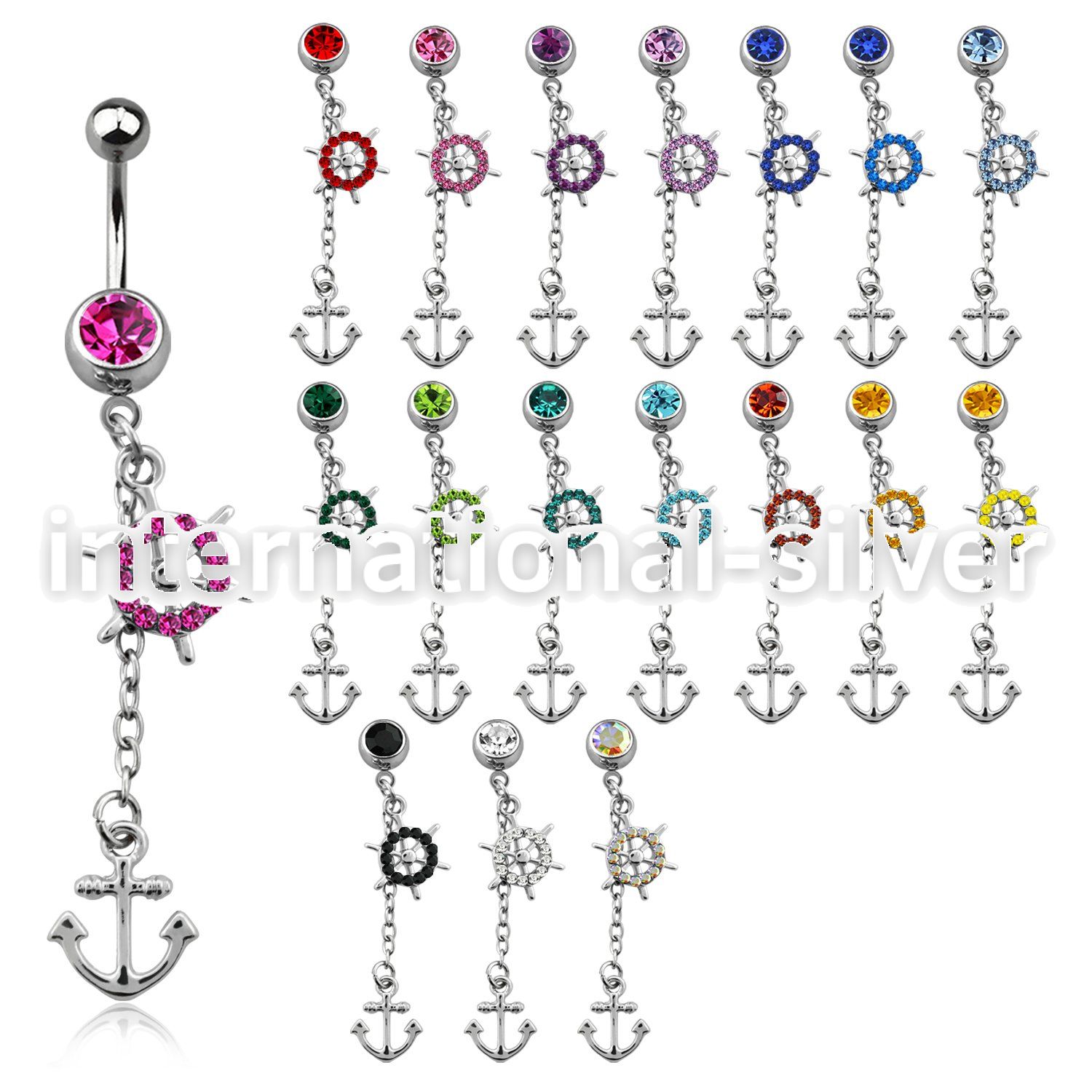 mcd567x belly rings surgical steel 316l belly button