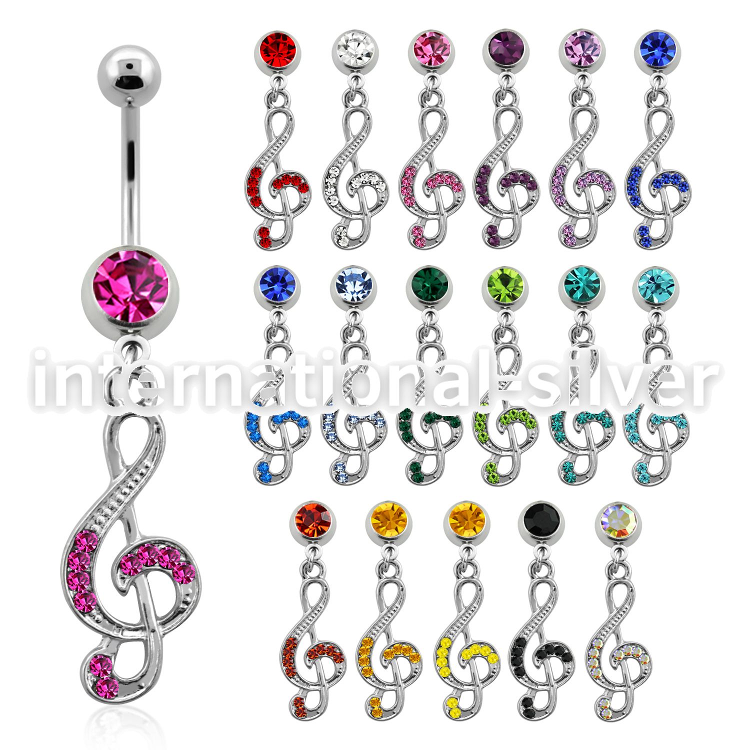 mcd576 belly rings surgical steel 316l belly button