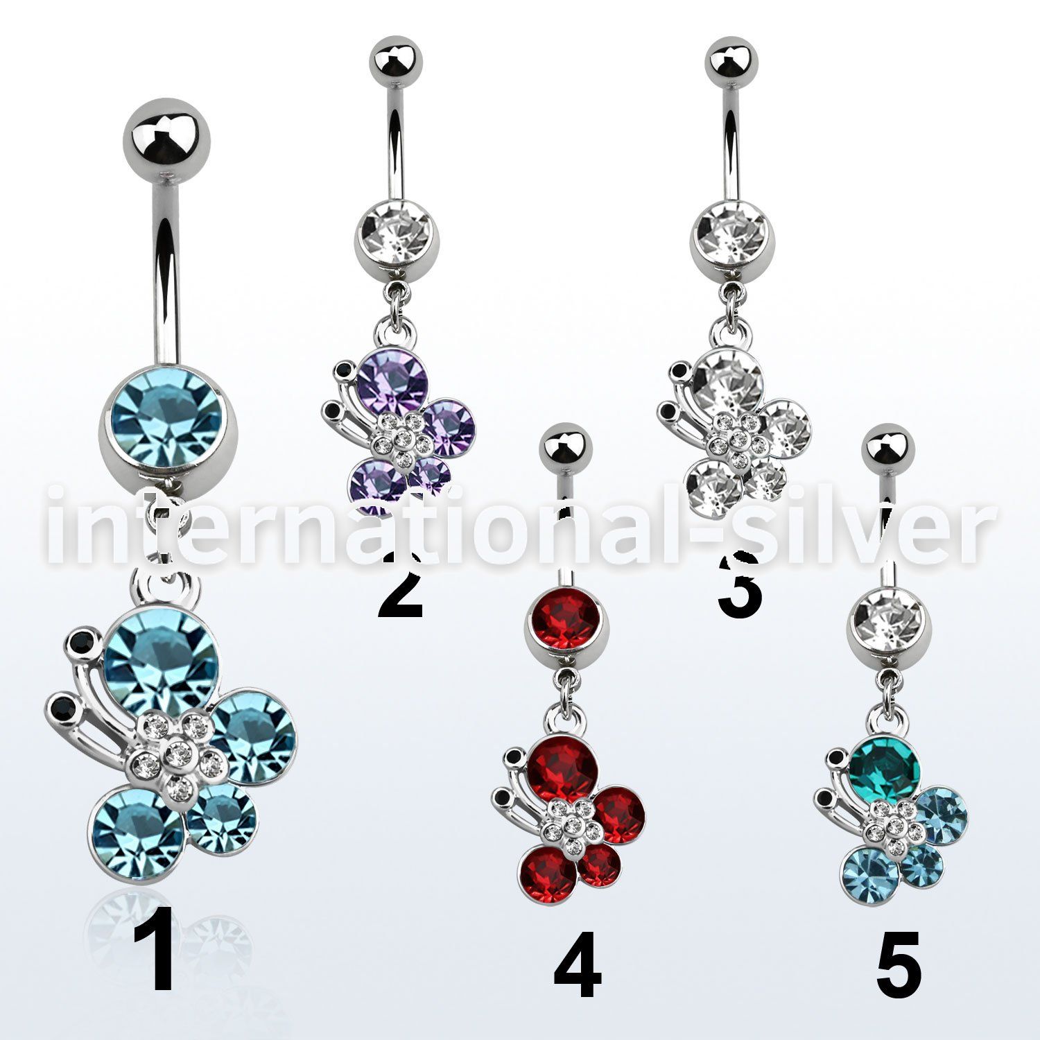 mcd587 belly rings surgical steel 316l belly button