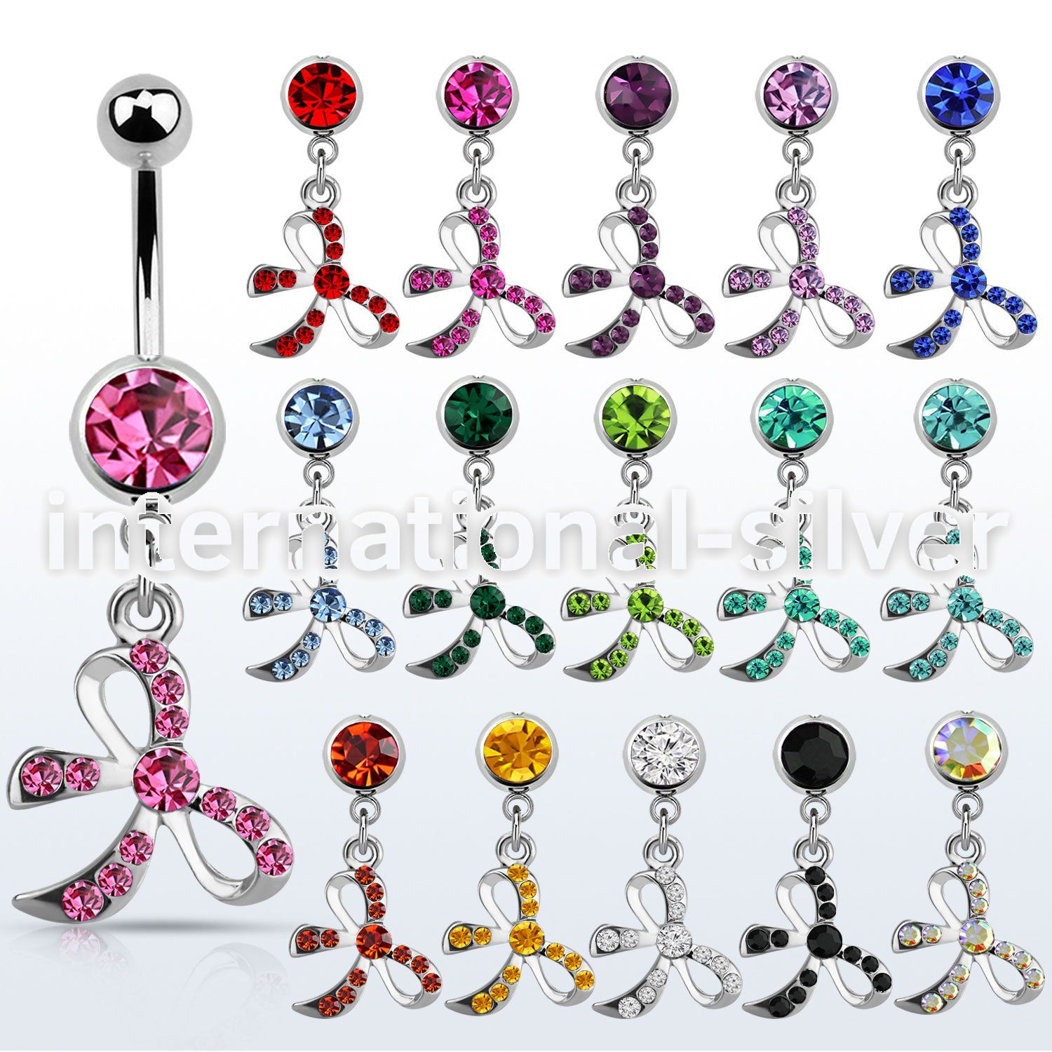 mcd588 belly rings surgical steel 316l belly button