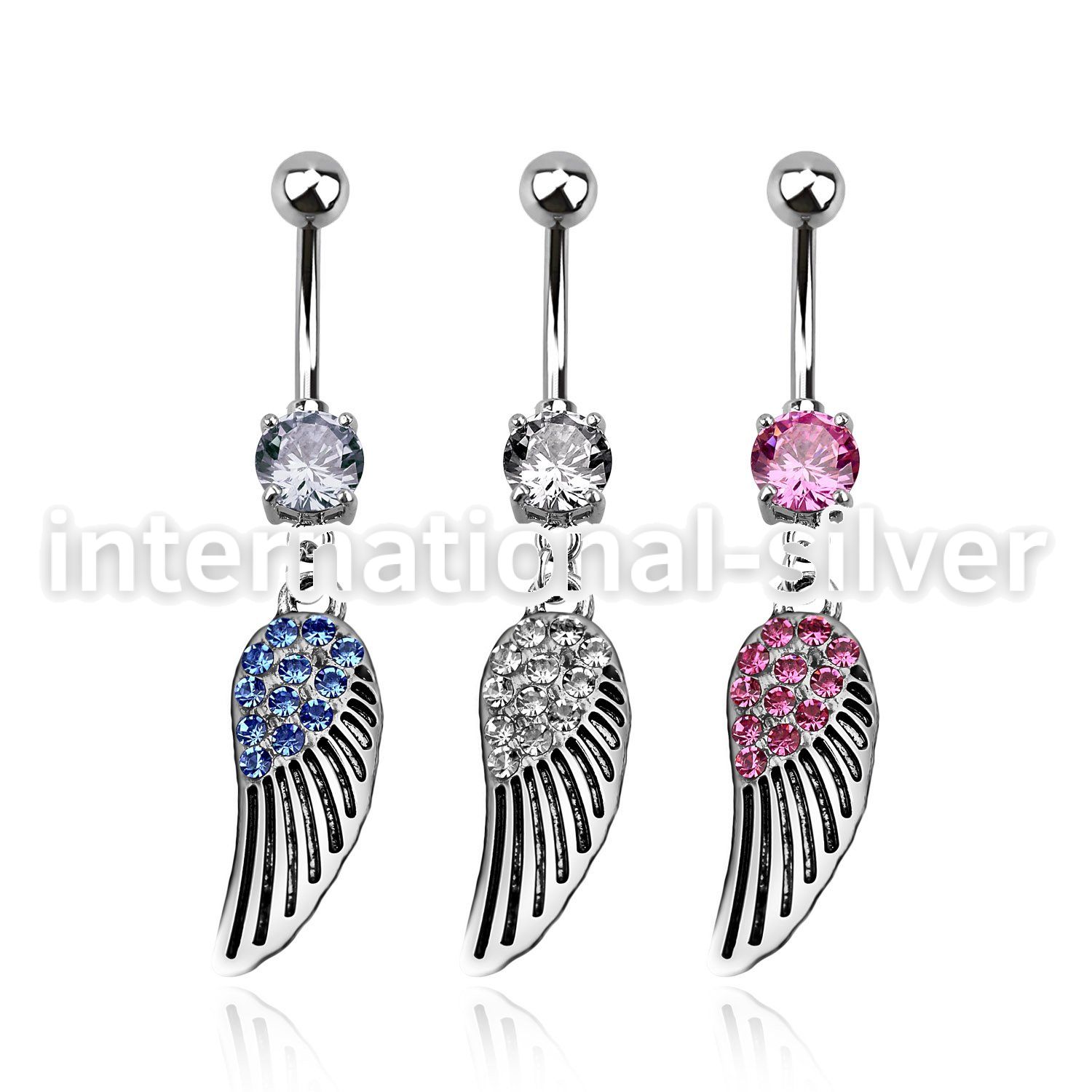 mcd607 belly rings surgical steel 316l belly button