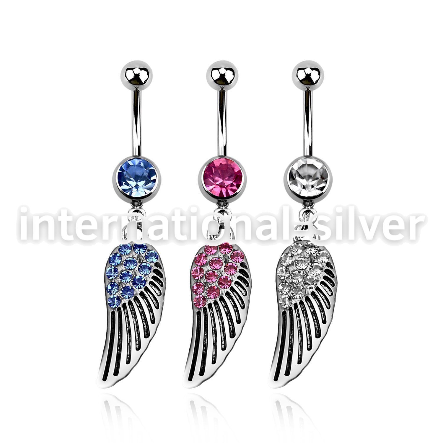 mcd607x belly rings surgical steel 316l belly button