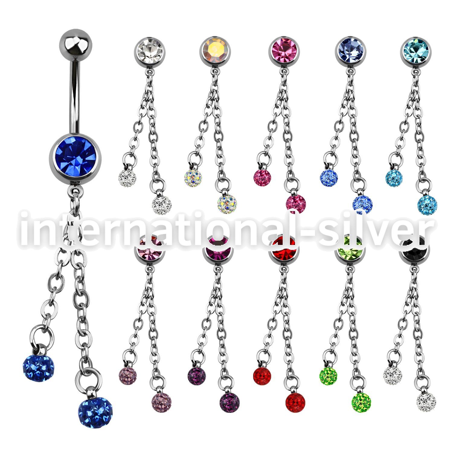 mcd628 belly rings surgical steel 316l belly button