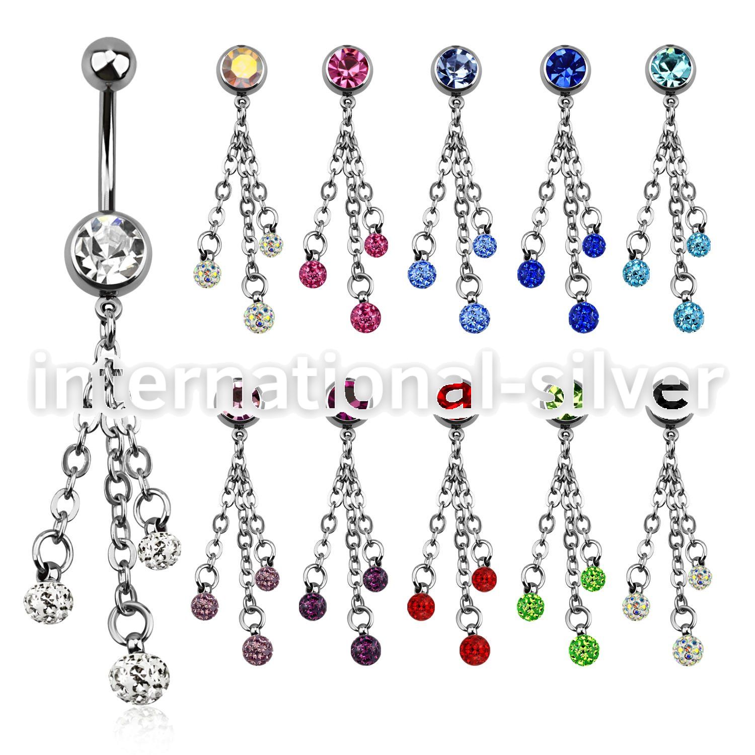 mcd629 belly rings surgical steel 316l belly button