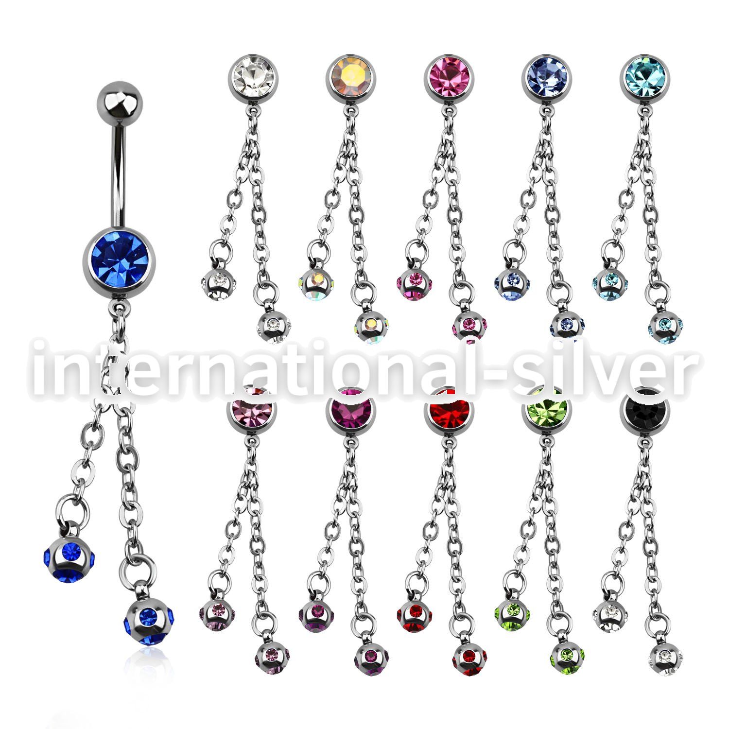 mcd630 belly rings surgical steel 316l belly button