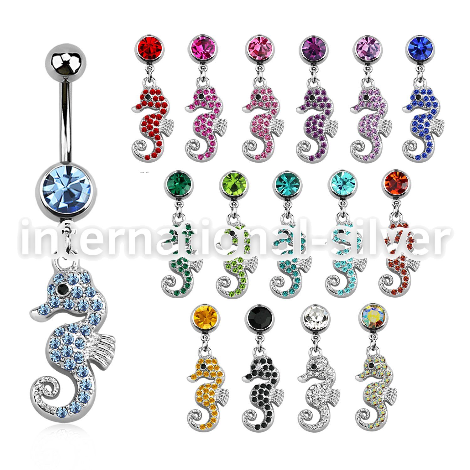 mcd674 belly rings surgical steel 316l belly button