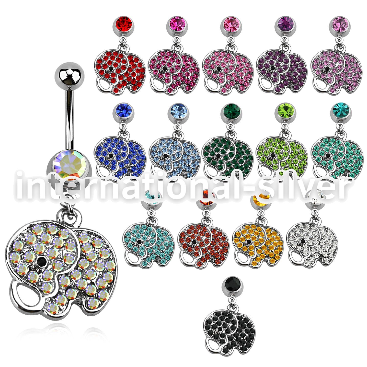 mcd690 belly rings surgical steel 316l belly button