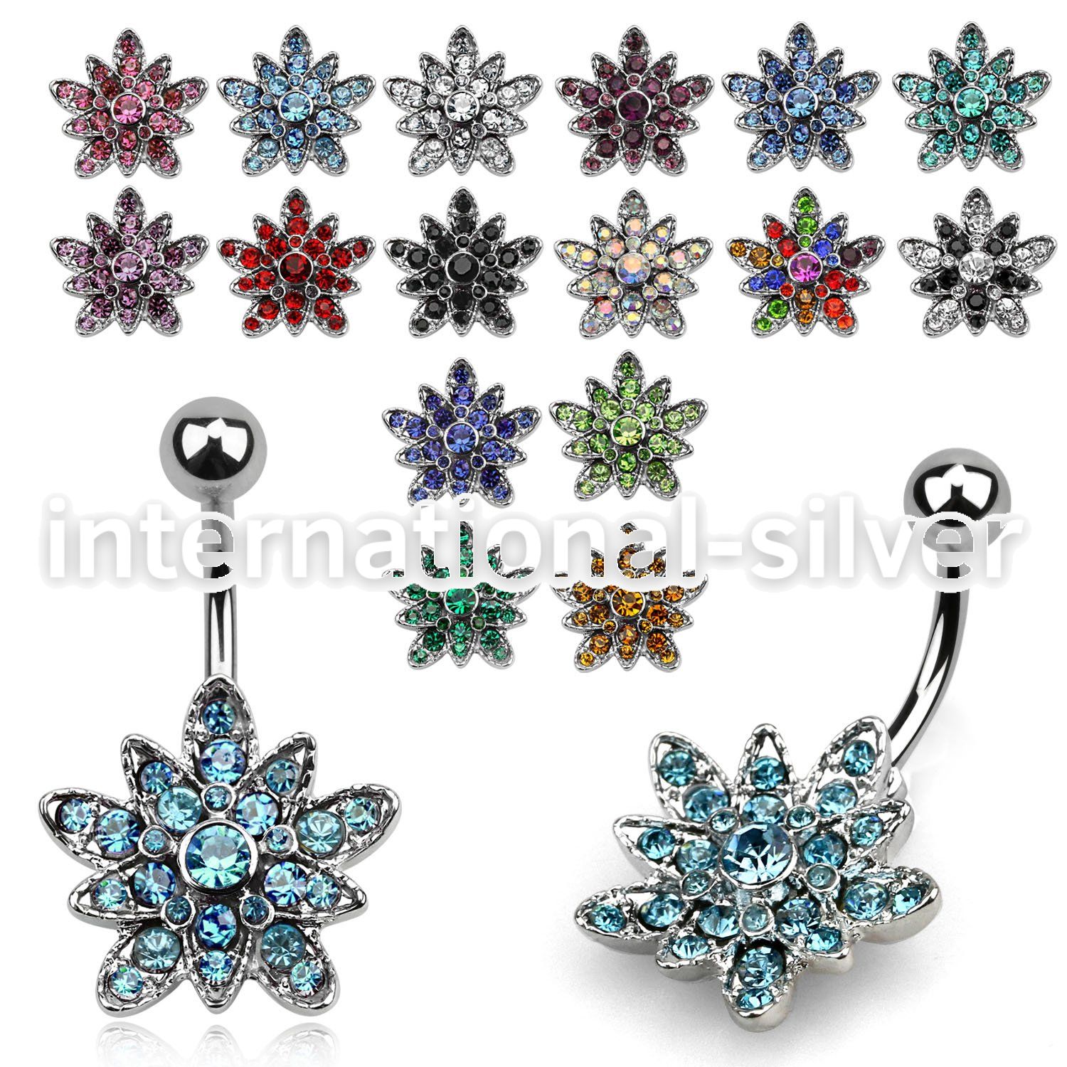 mcd692 belly rings surgical steel 316l belly button