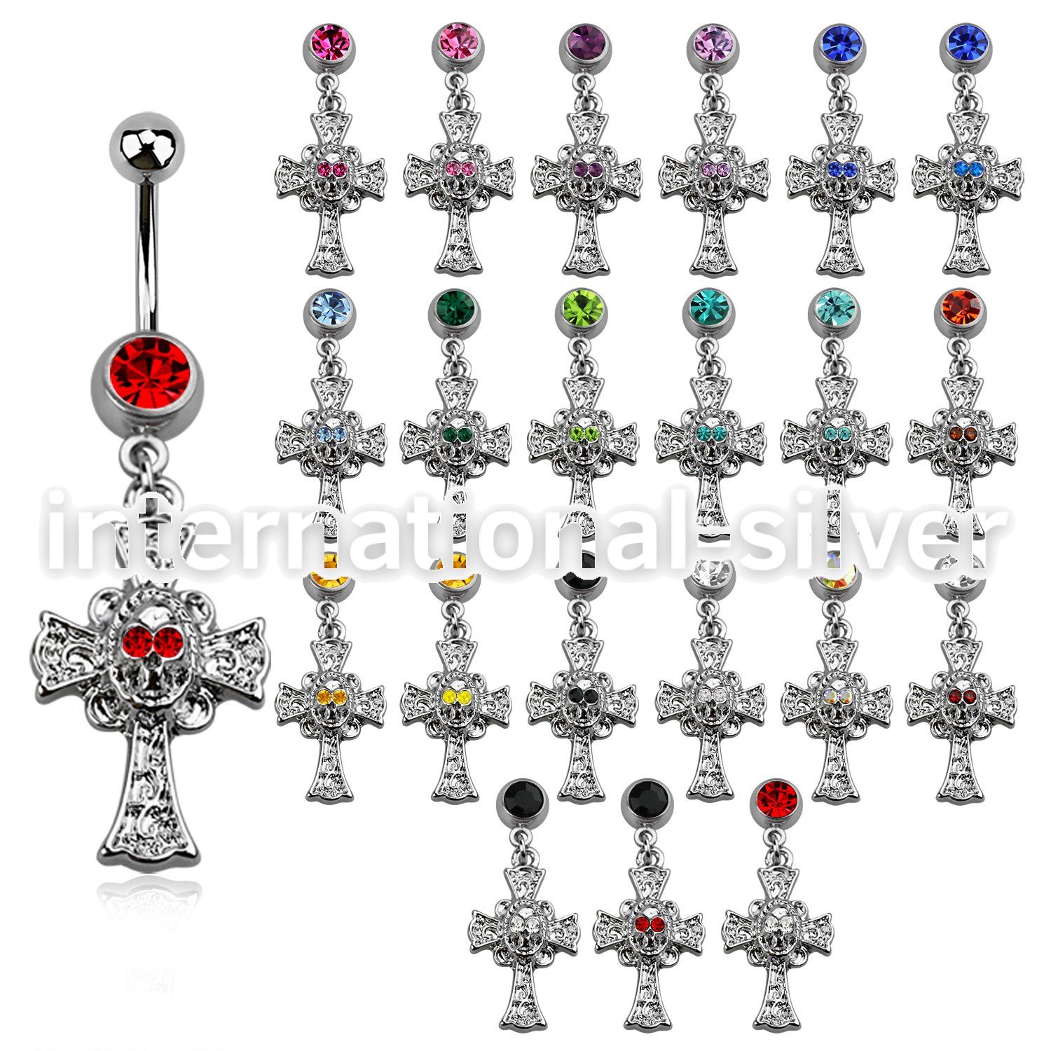 mcd694 belly rings surgical steel 316l belly button