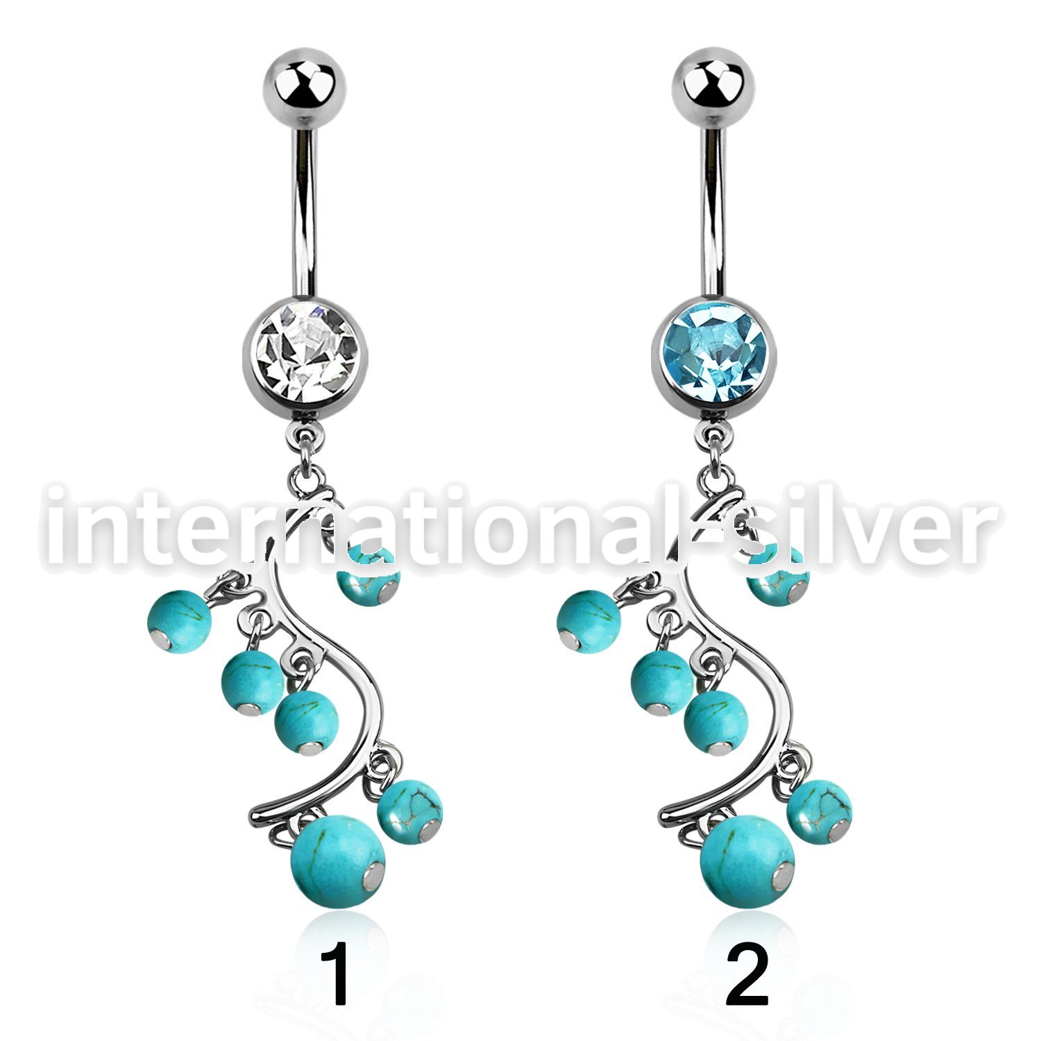 mcd695 belly rings surgical steel 316l belly button