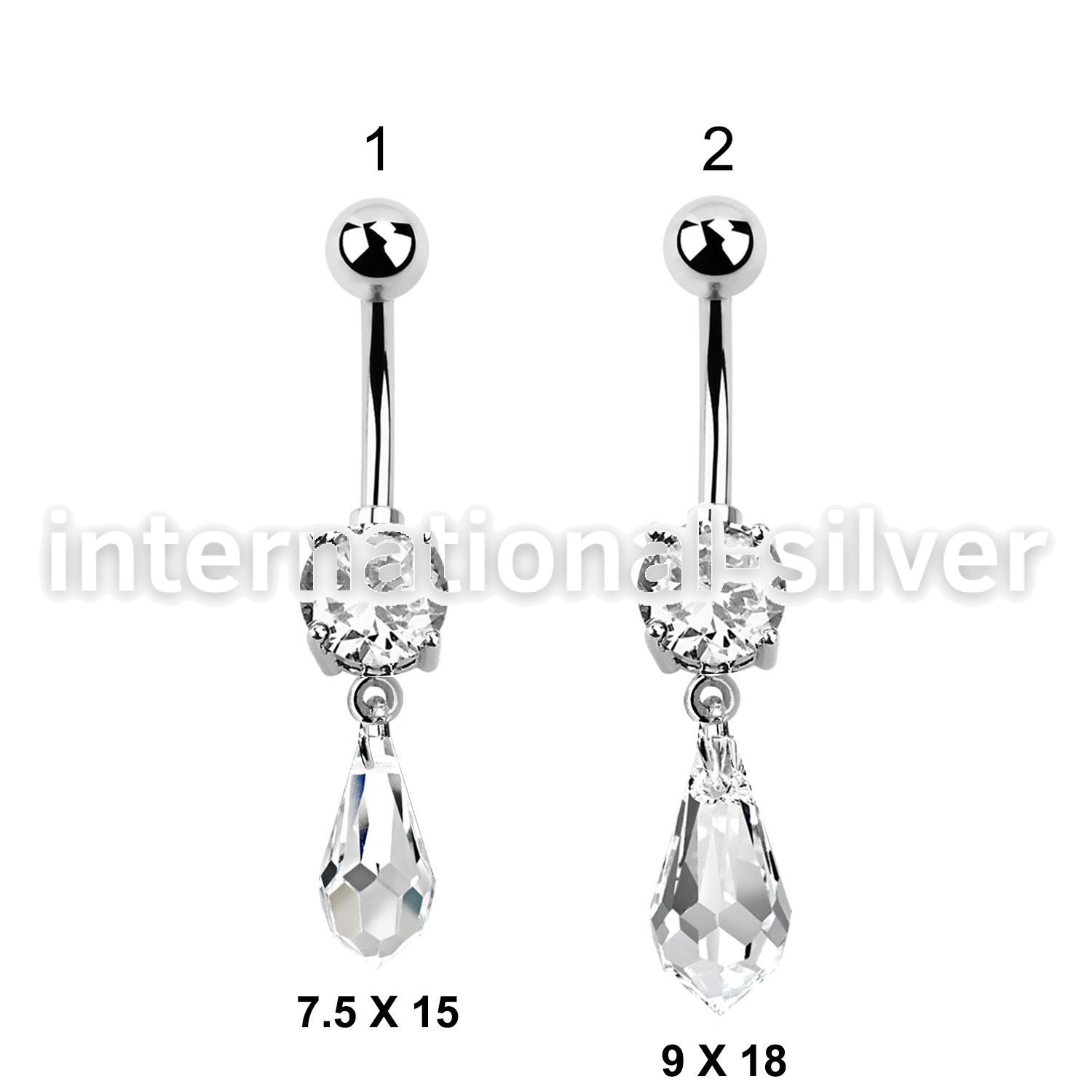 mcd712 belly rings surgical steel 316l belly button
