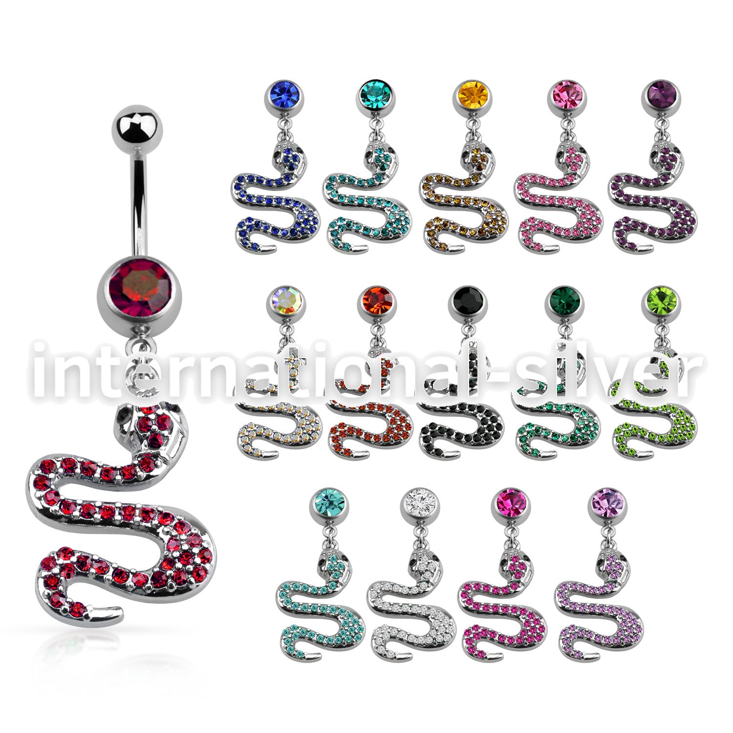 mcd724 belly rings surgical steel 316l belly button