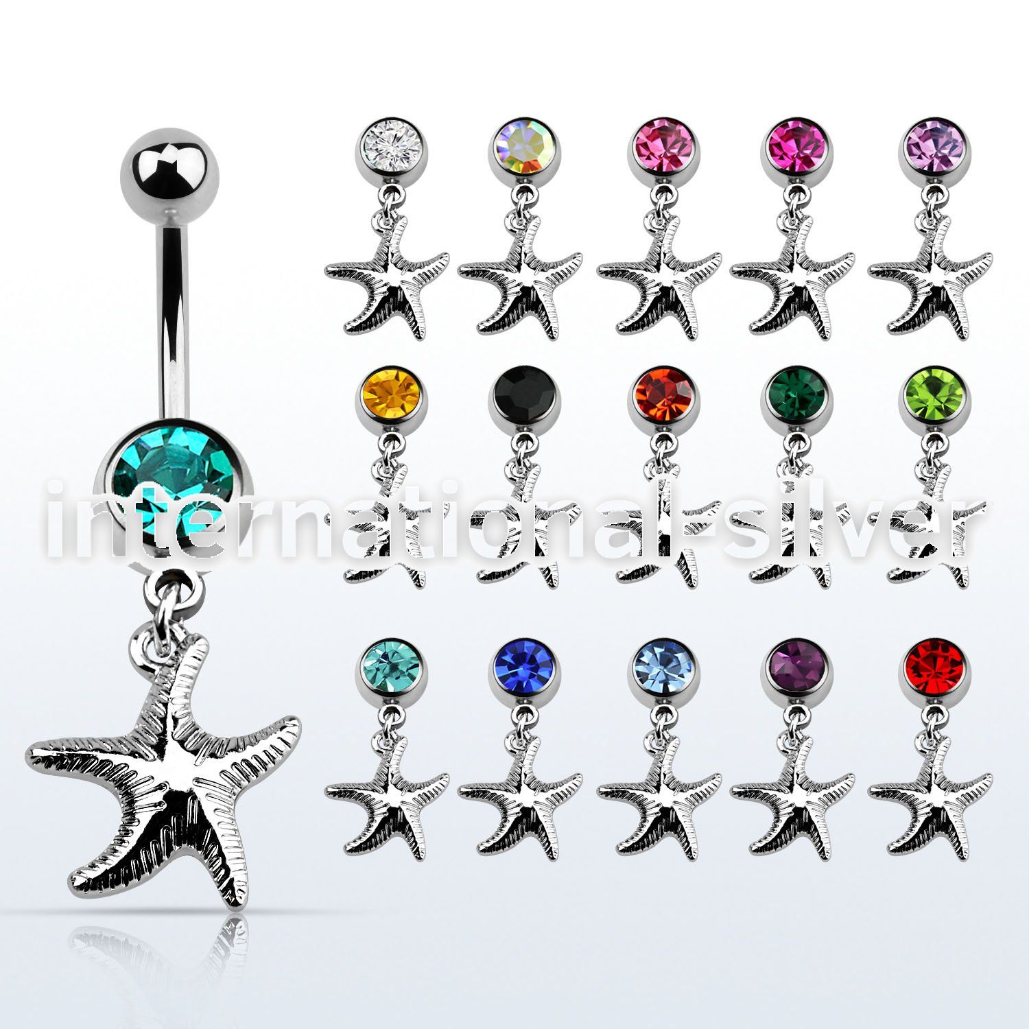 mcd727 belly rings surgical steel 316l belly button