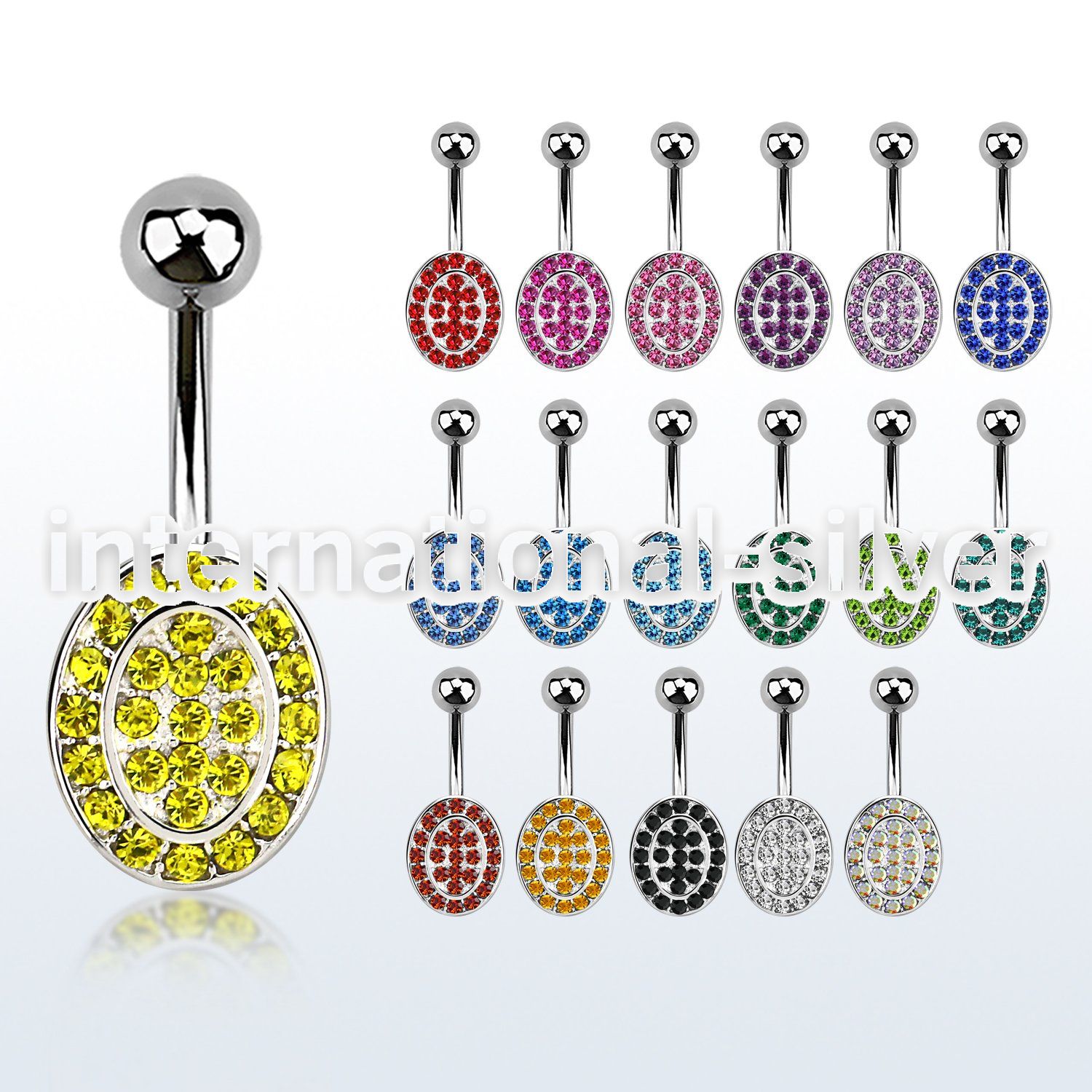 mcd752 belly rings surgical steel 316l belly button