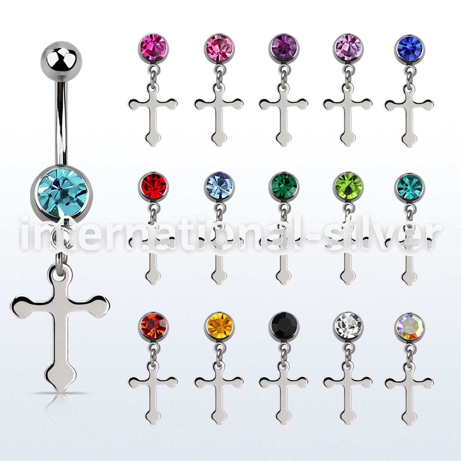 mcd756 belly rings surgical steel 316l belly button