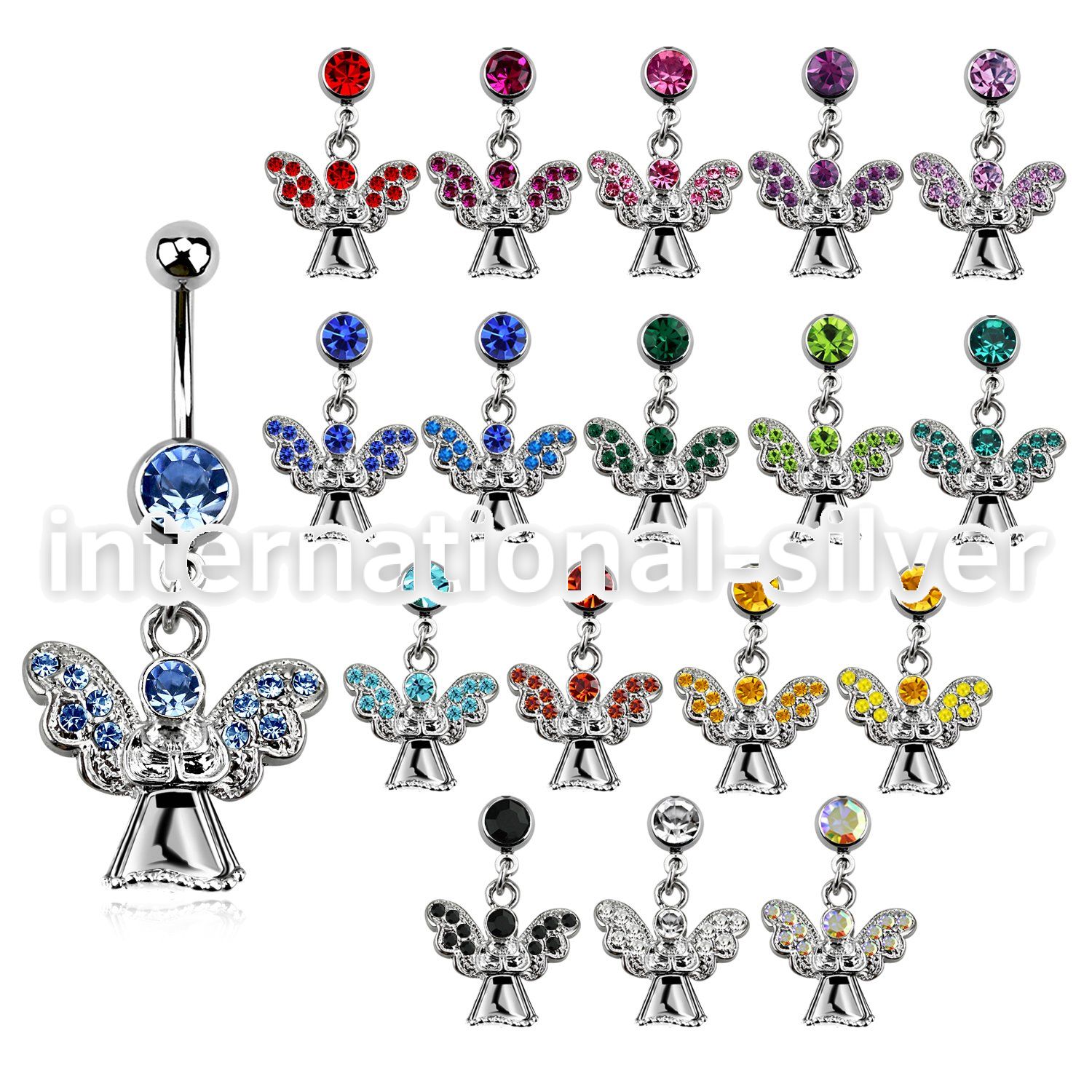 mcdang2 belly rings surgical steel 316l belly button
