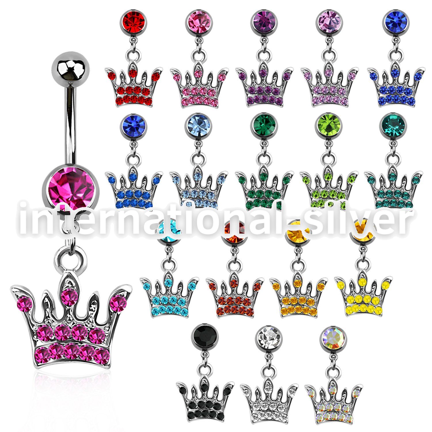 mcdcr4 belly rings surgical steel 316l belly button
