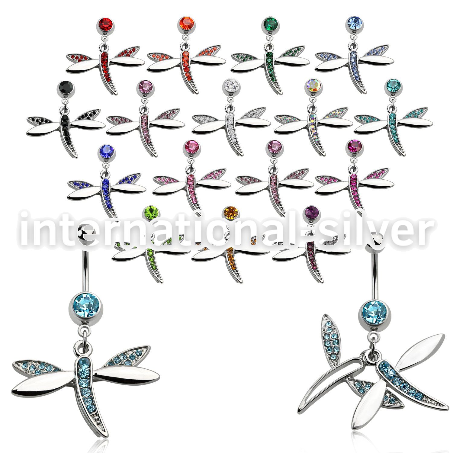 mcddgc belly rings surgical steel 316l belly button