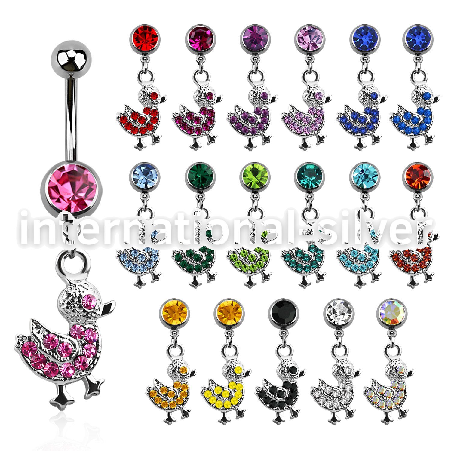 mcddk2 belly rings surgical steel 316l belly button