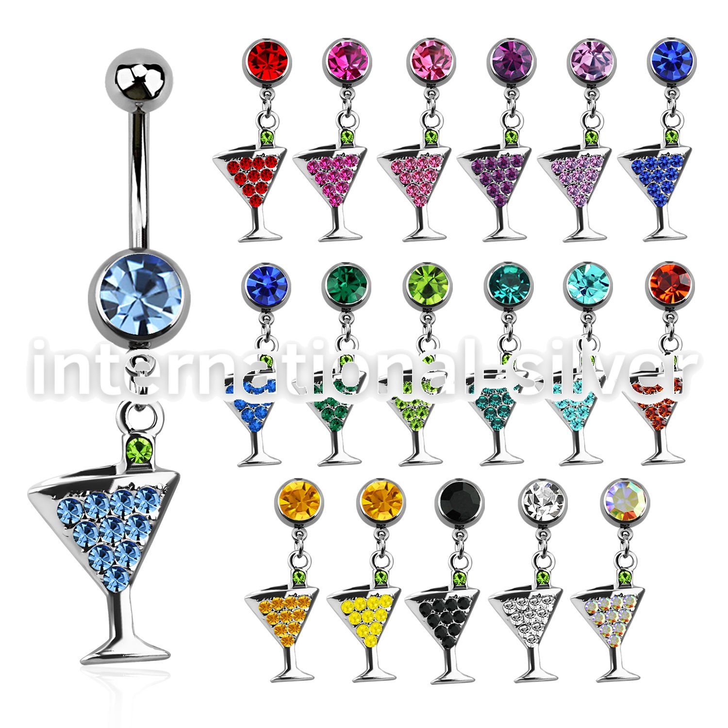mcdmar2 belly rings surgical steel 316l belly button