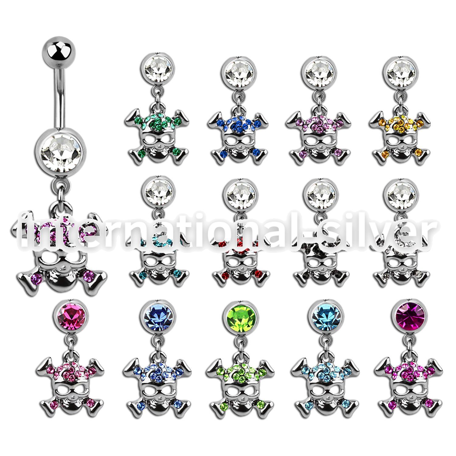 mcdsk4 belly rings surgical steel 316l belly button