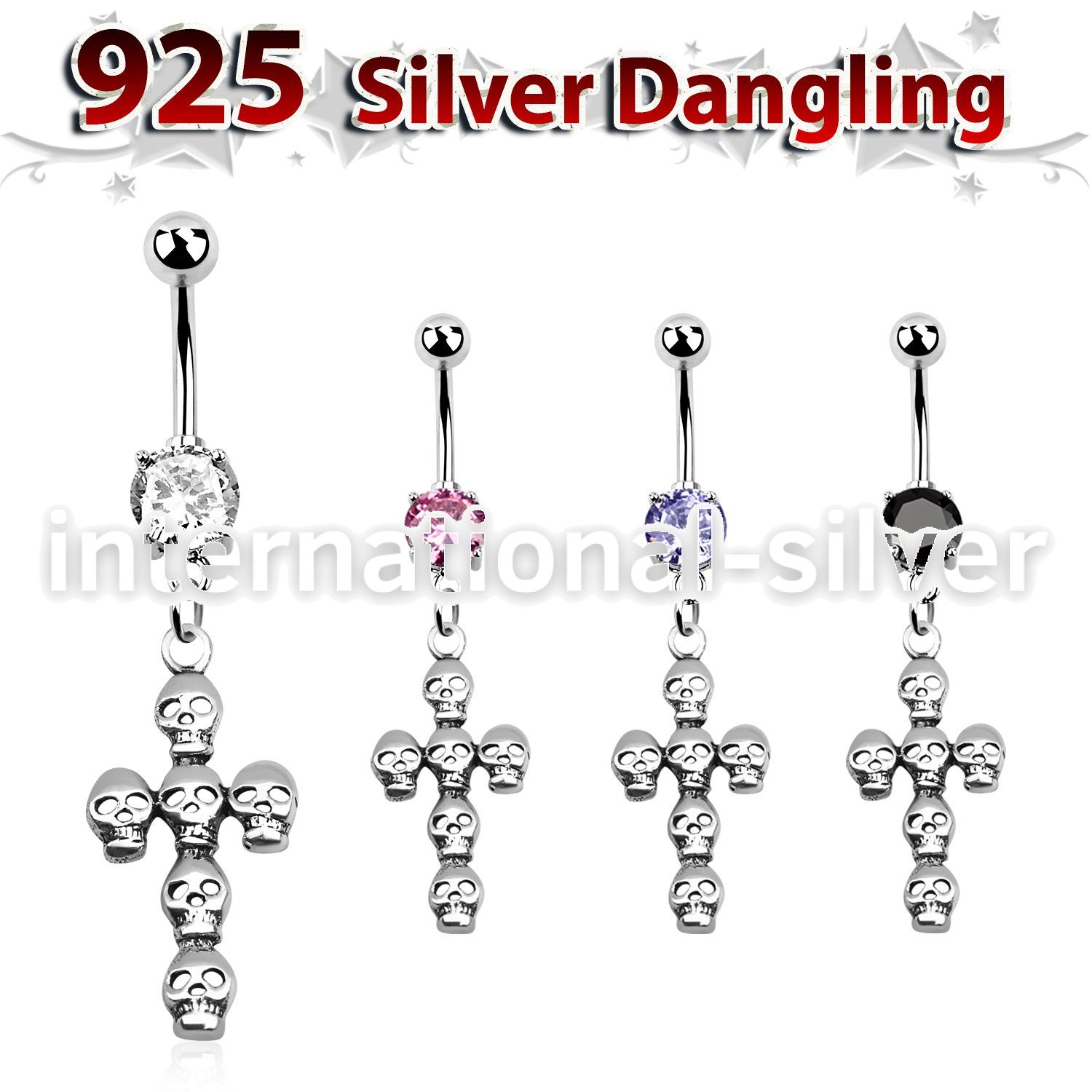 mcdvd11 belly rings surgical steel 316l belly button