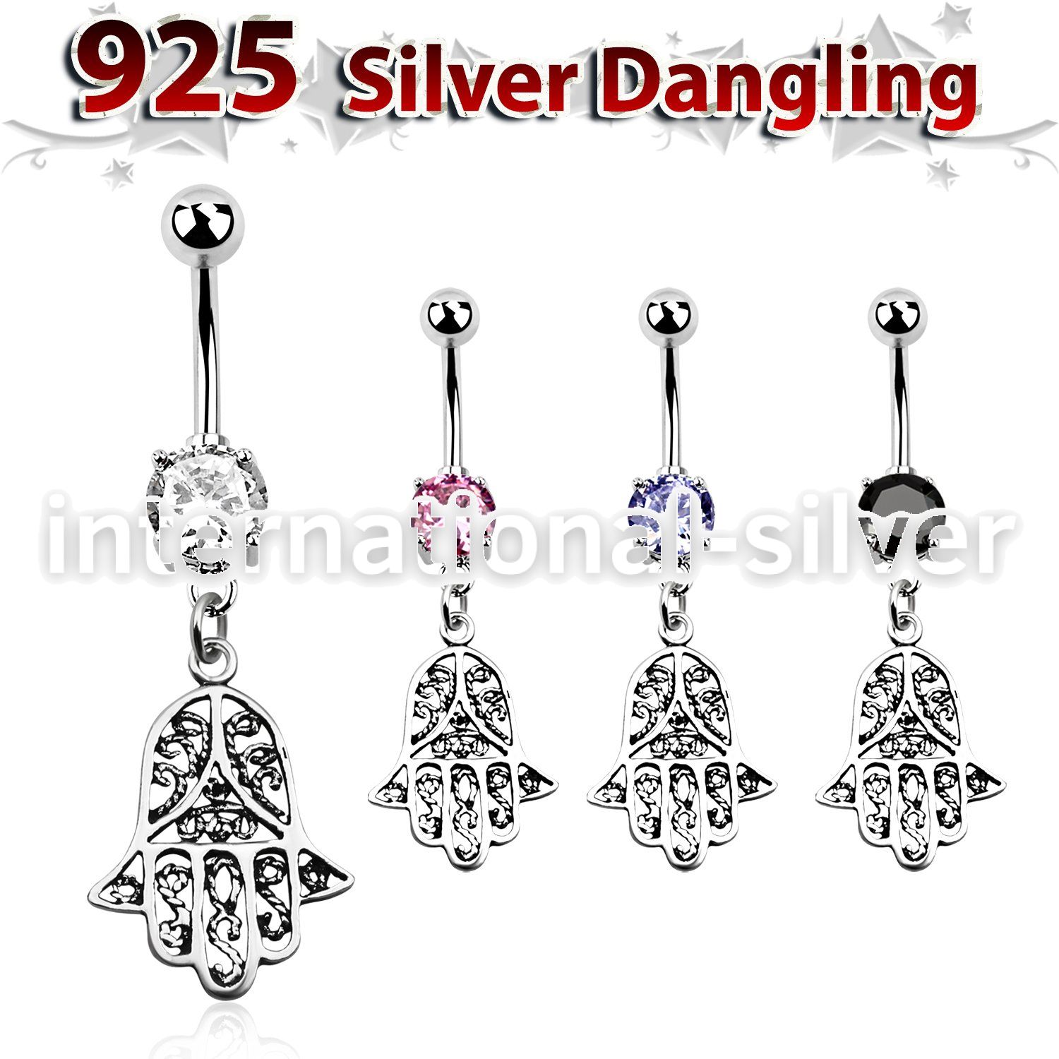 mcdvd14 belly rings surgical steel 316l belly button