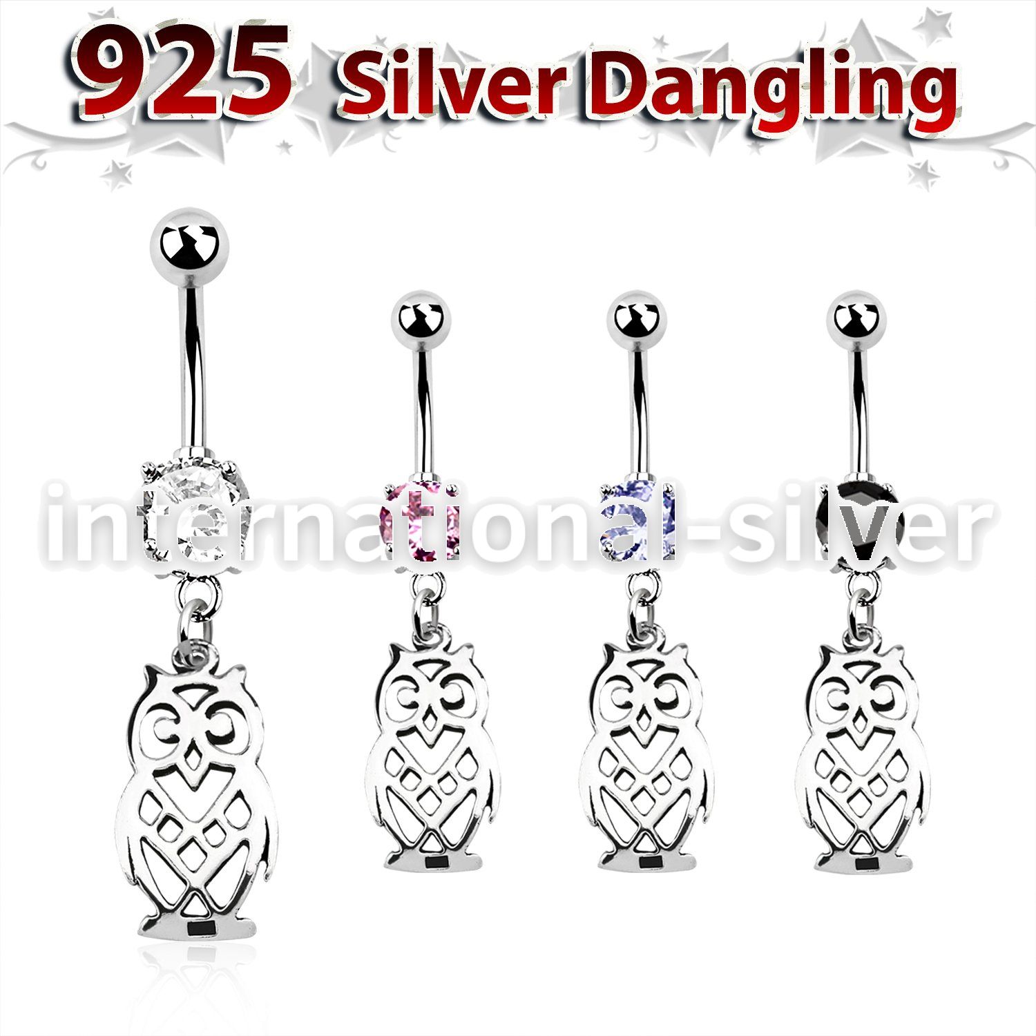 mcdvd15 belly rings surgical steel 316l belly button