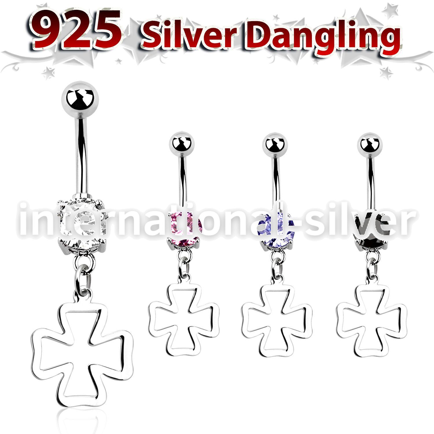 mcdvd19 belly rings surgical steel 316l belly button