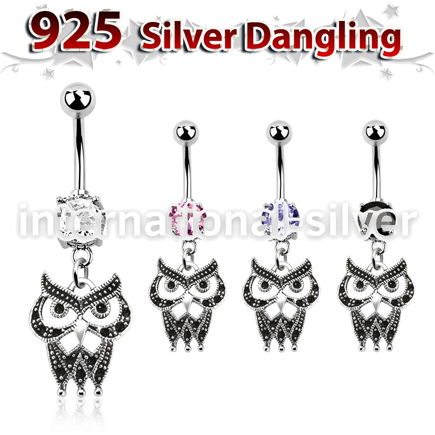 mcdvd21 belly rings surgical steel 316l belly button