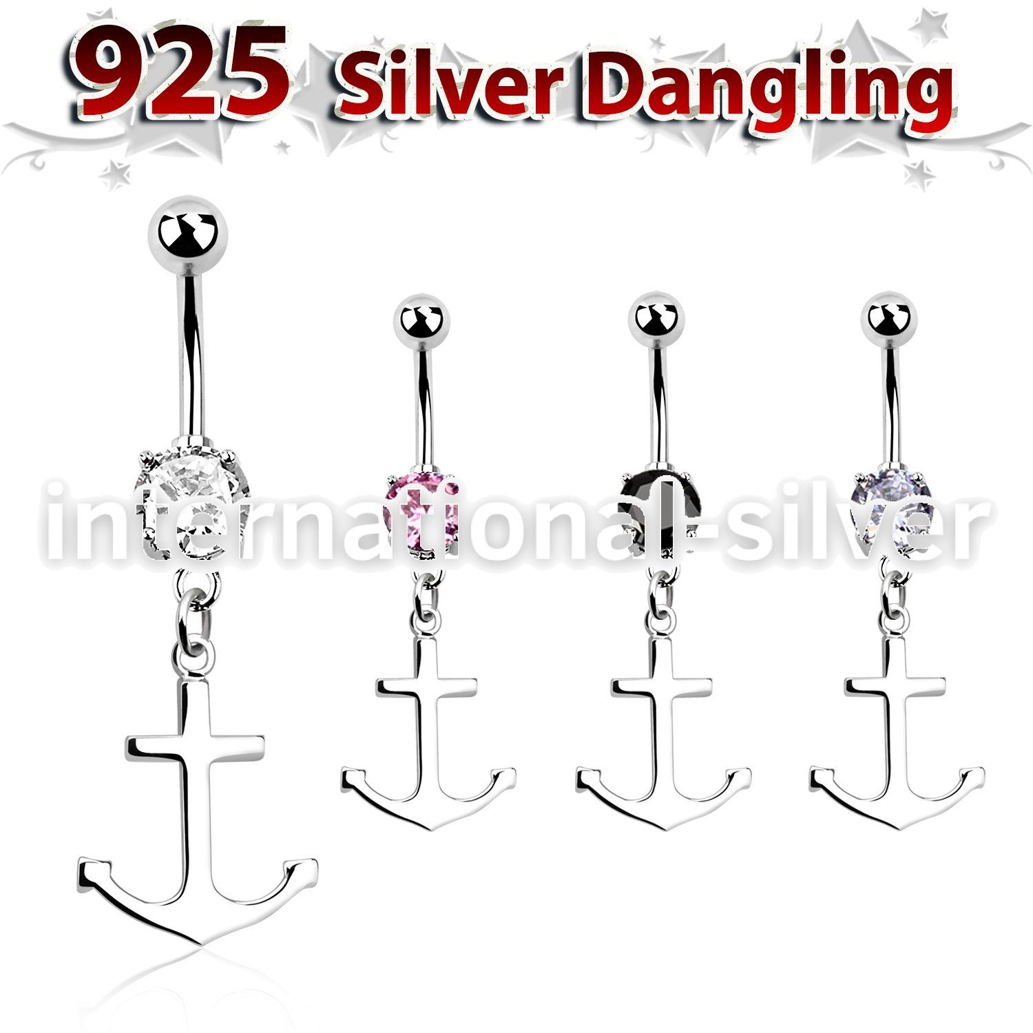 mcdvd22 belly rings surgical steel 316l belly button