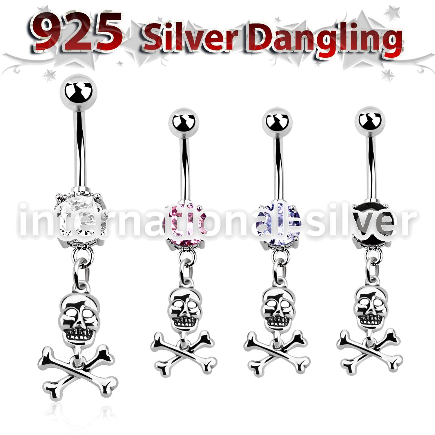 mcdvd28 belly rings surgical steel 316l belly button