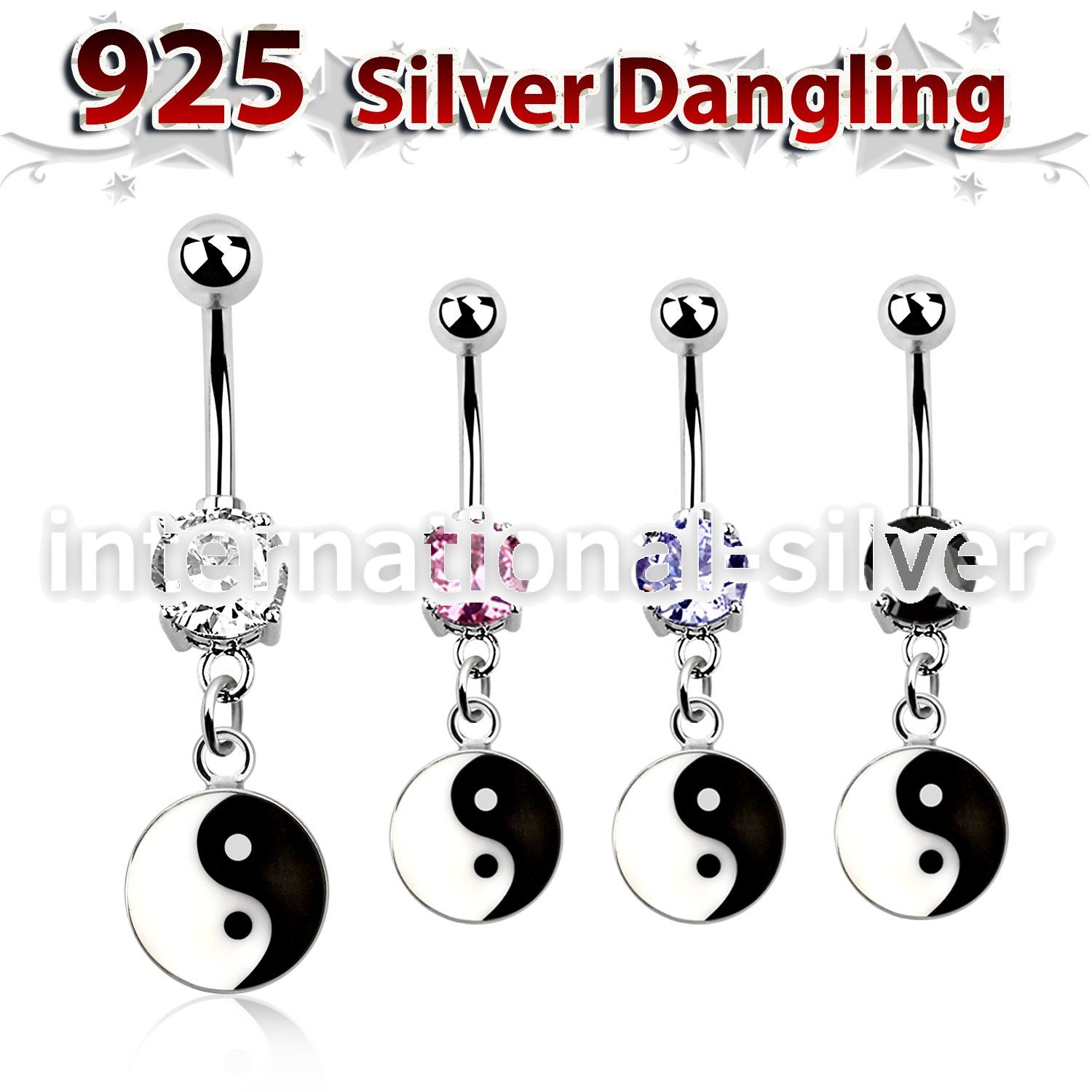 mcdvd30 belly rings surgical steel 316l belly button