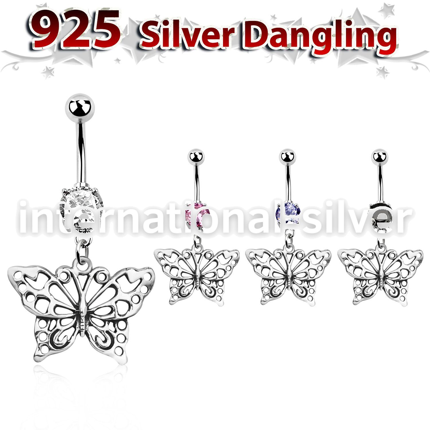 mcdvd5 belly rings surgical steel 316l belly button