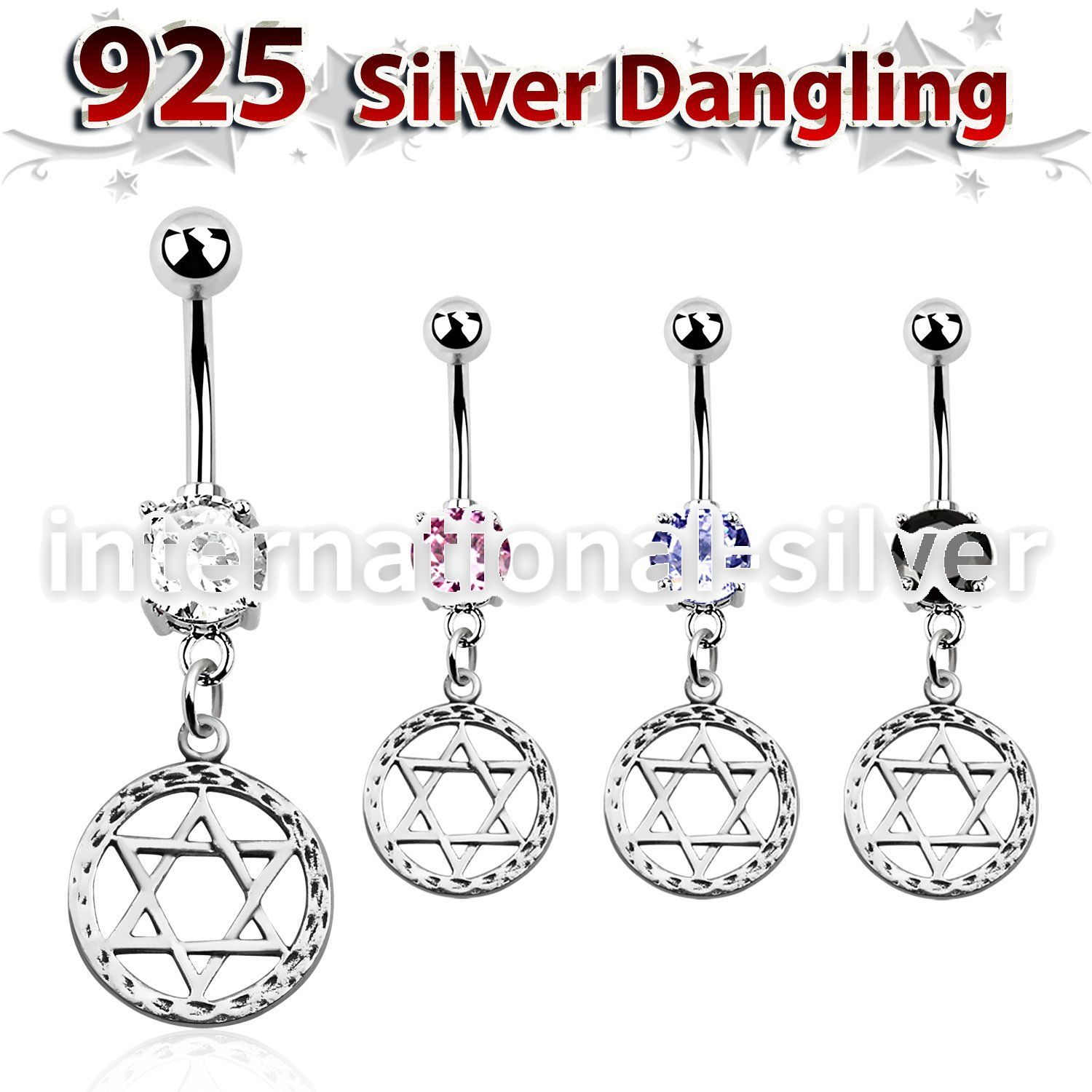 mcdvd6 belly rings surgical steel 316l belly button