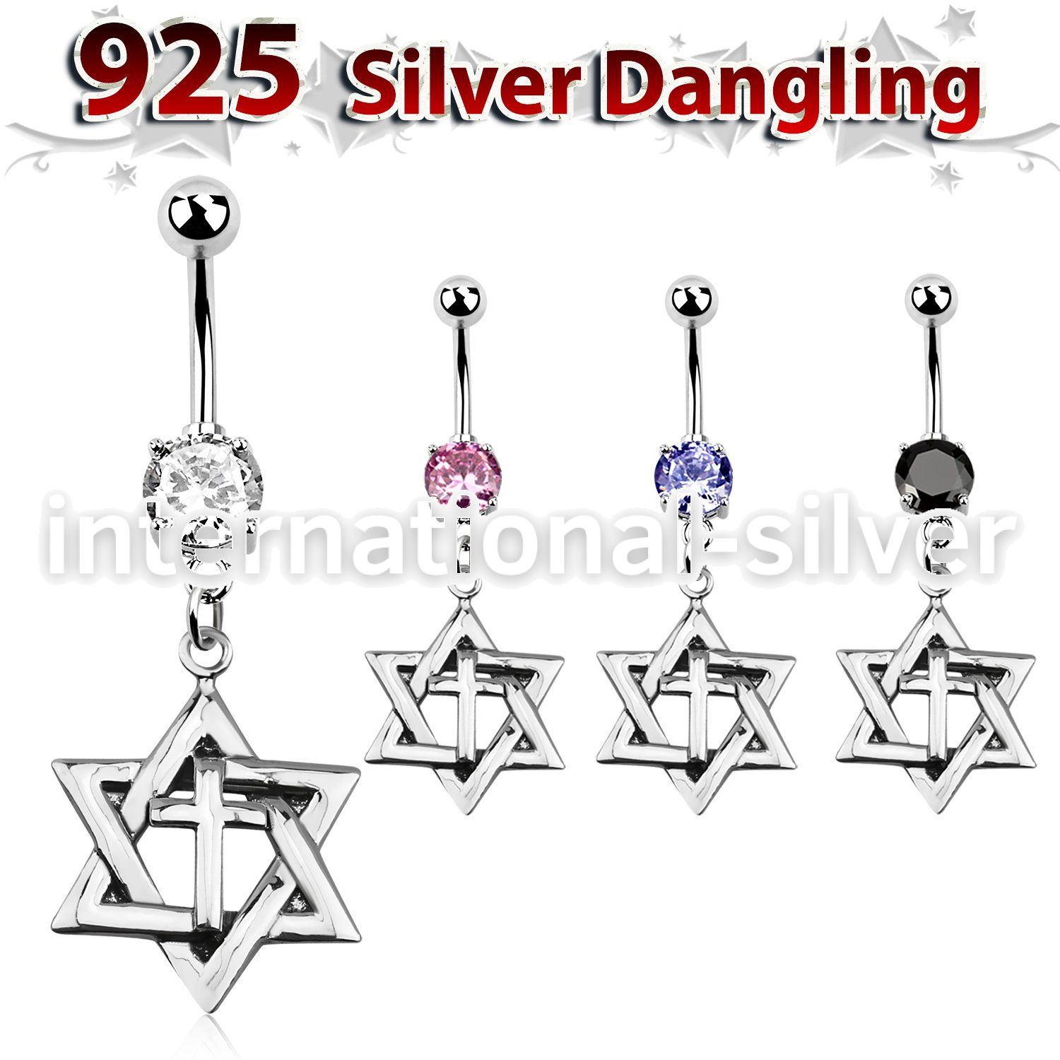 mcdvd7 belly rings surgical steel 316l belly button